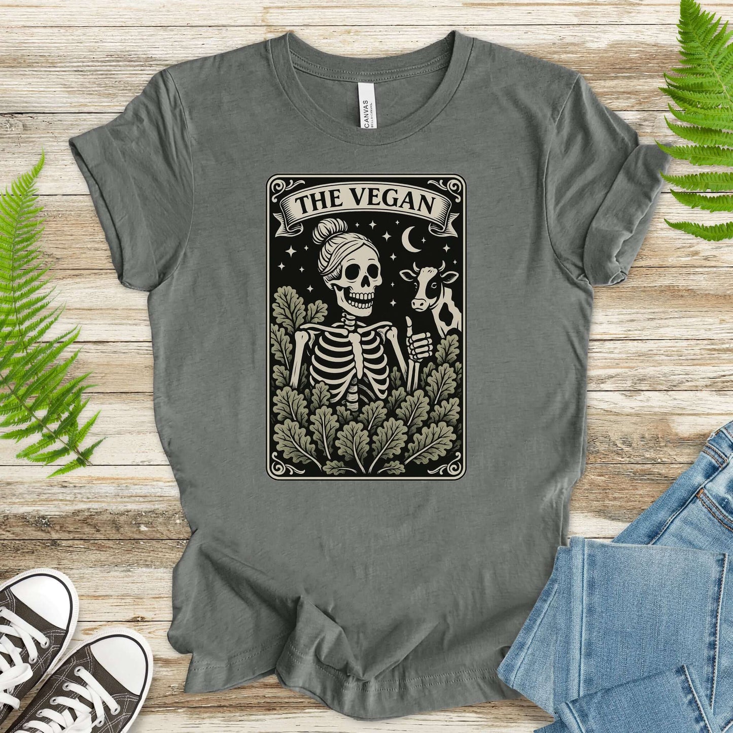 The Vegan Skeleton Tarot T-Shirt