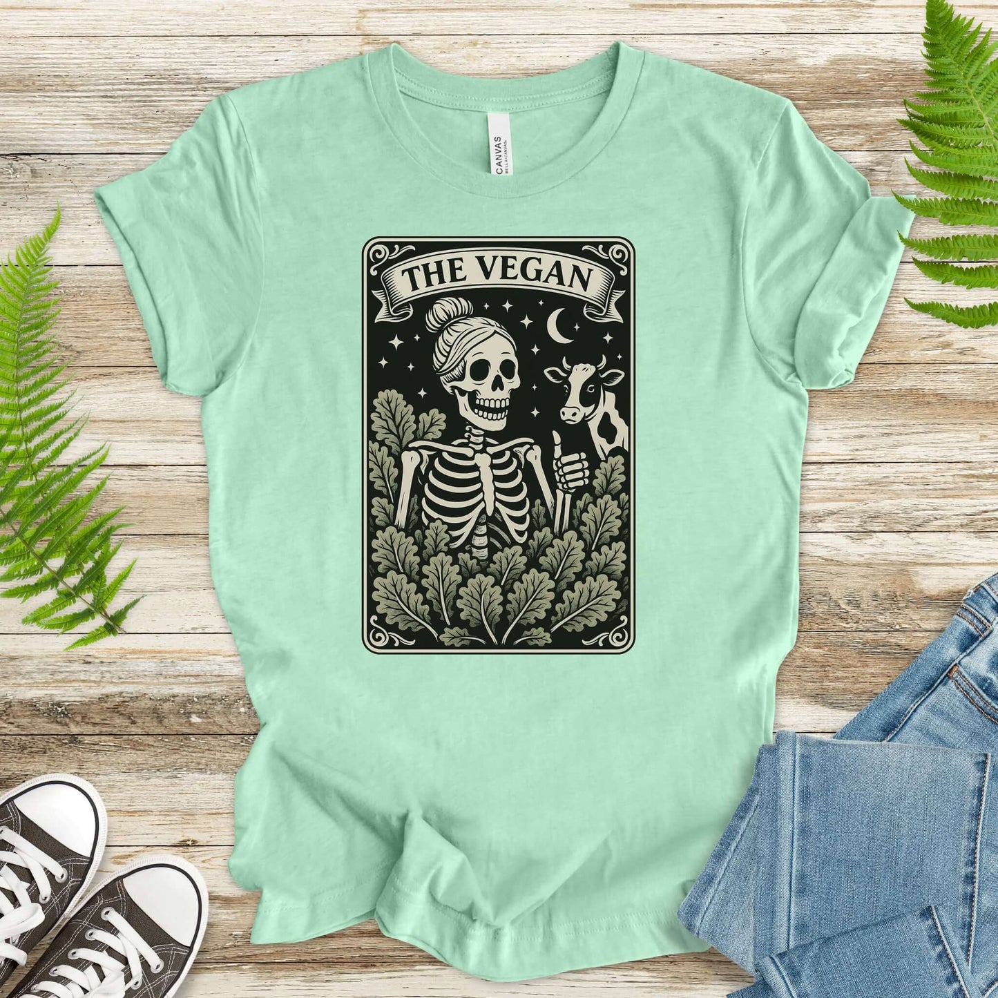 The Vegan Skeleton Tarot T-Shirt