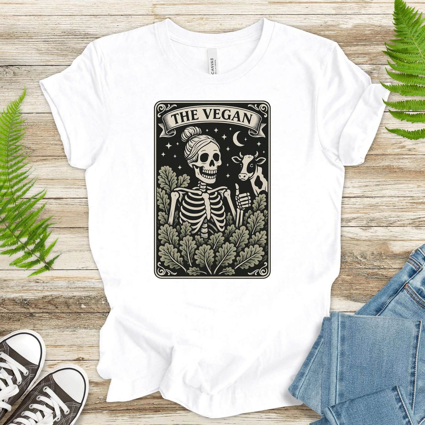 The Vegan Skeleton Tarot T-Shirt