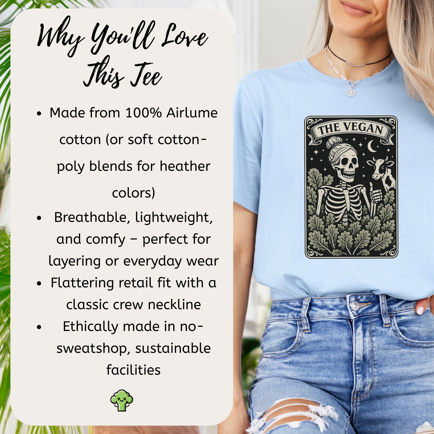 The Vegan Skeleton Tarot T-Shirt