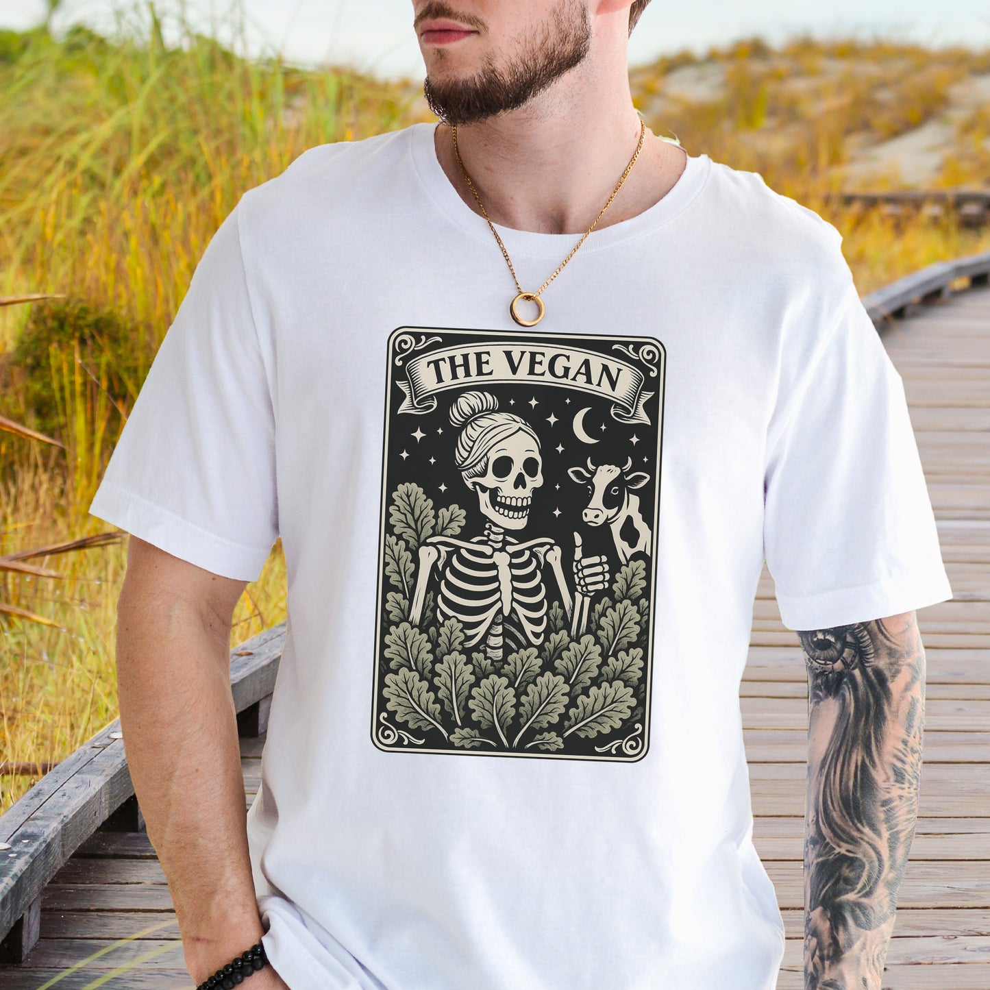 The Vegan Skeleton Tarot T-Shirt