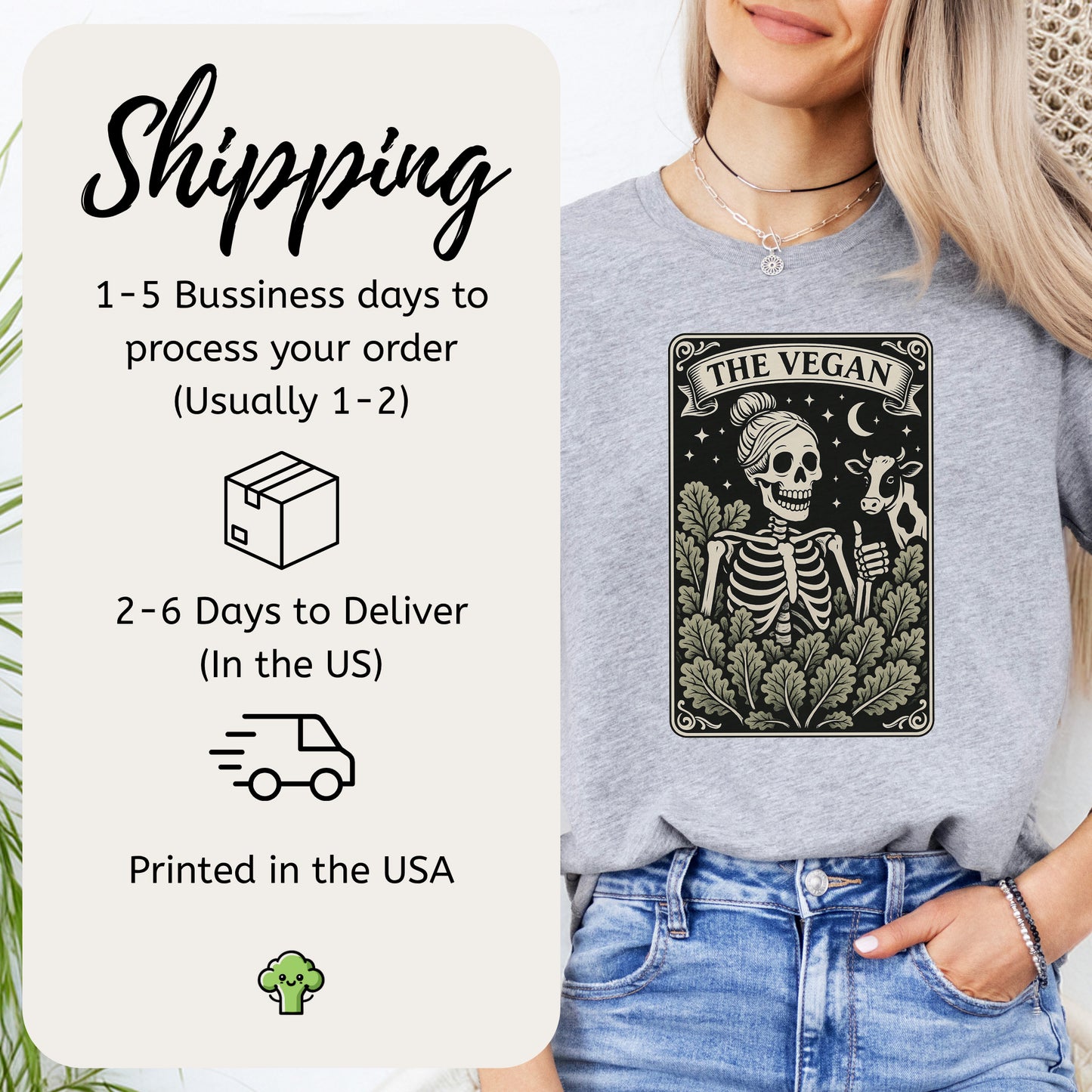 The Vegan Skeleton Tarot T-Shirt