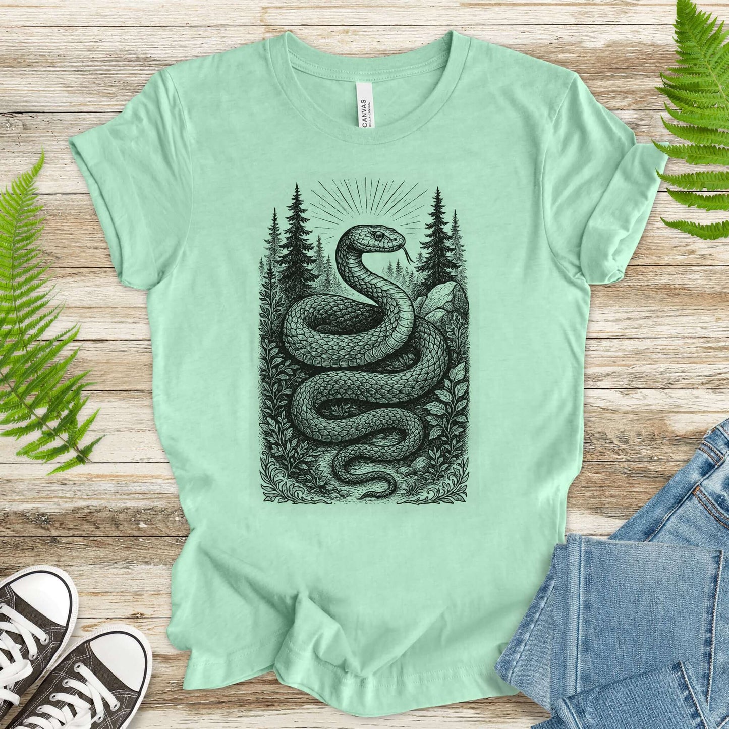 Serpent Wisdom – Snake Spirit Animal T-Shirt