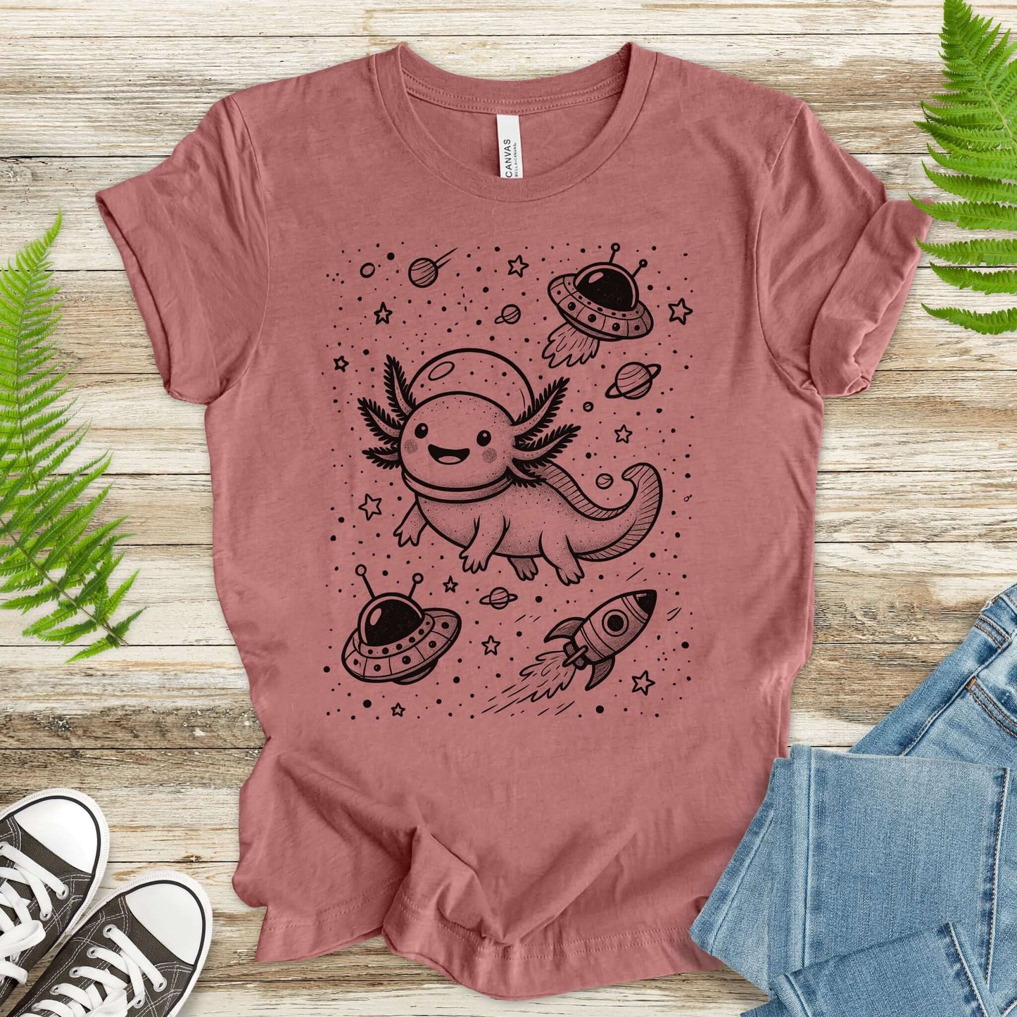 Space Axolotl Adventure T-Shirt