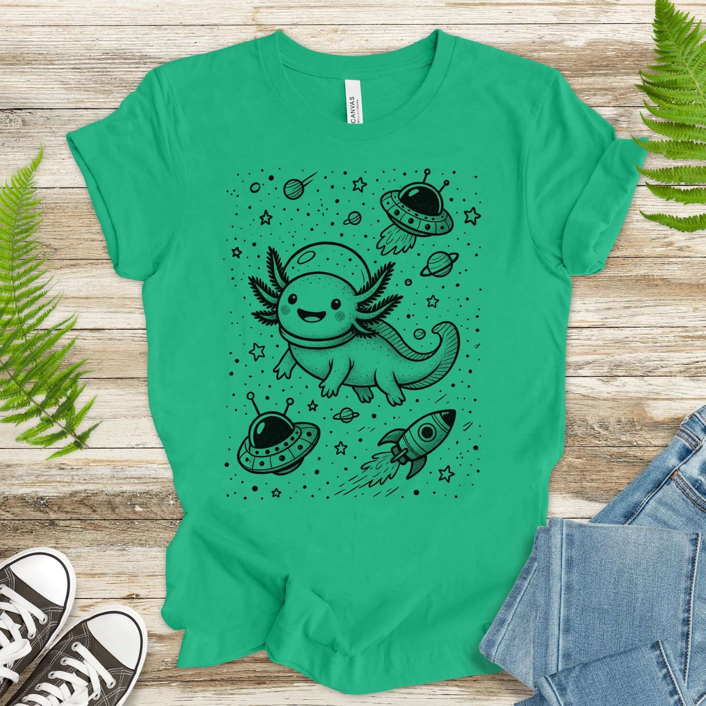Space Axolotl Adventure T-Shirt