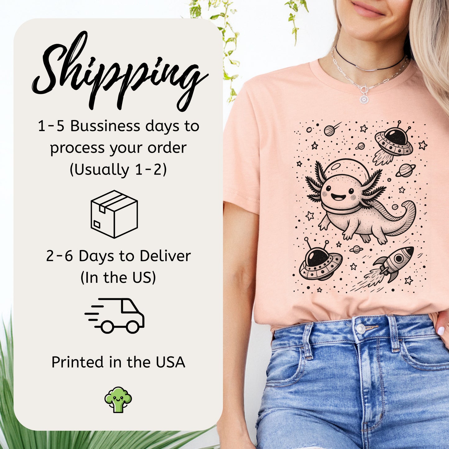 Space Axolotl Adventure T-Shirt