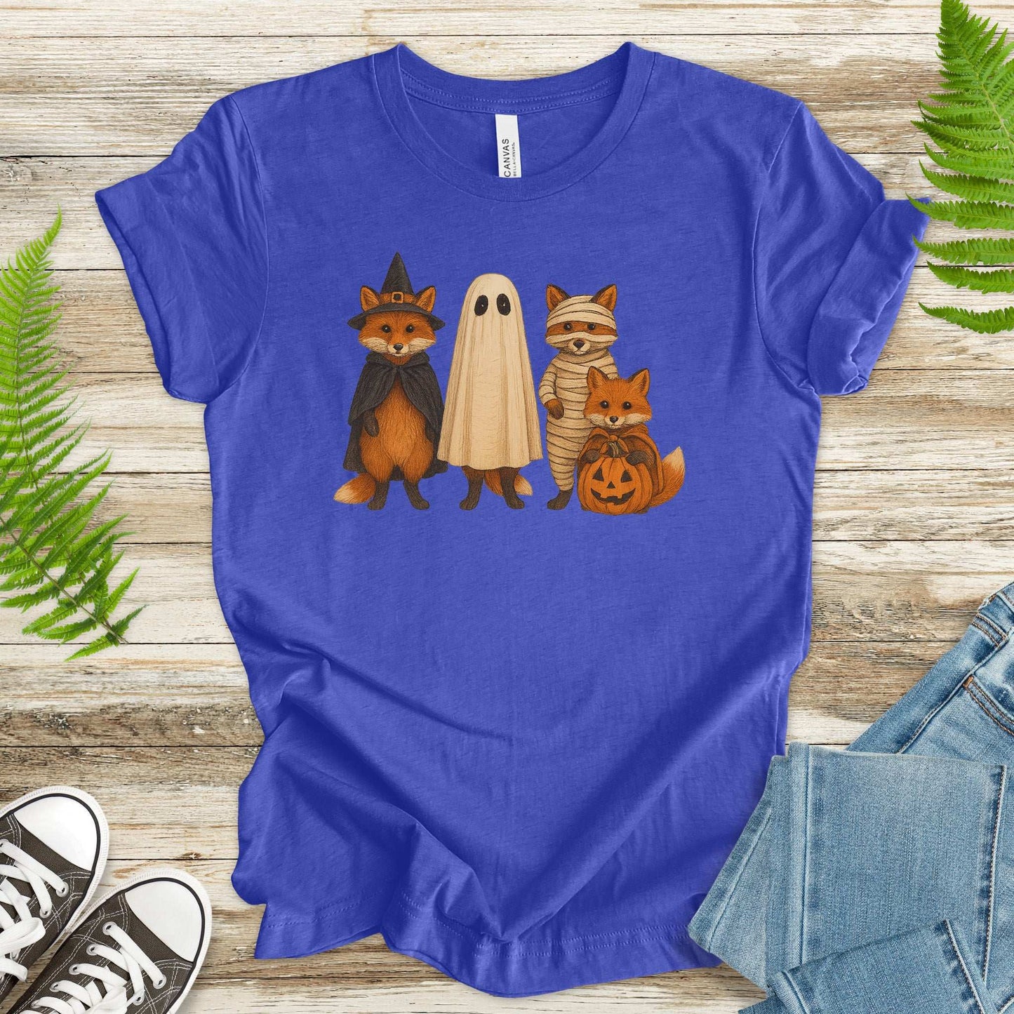 Spooky Fox Squad T-Shirt – Cute Woodland Halloween Costume Tee