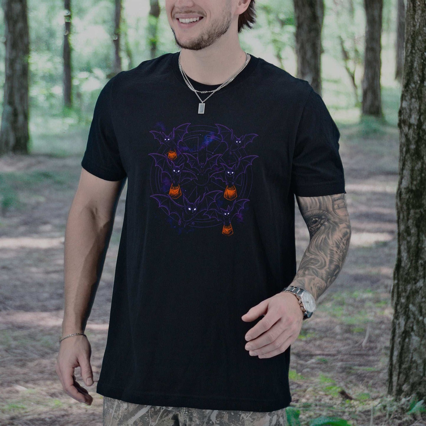 Trick-or-Bats T-Shirt – Gothic Halloween Candy Flight Tee
