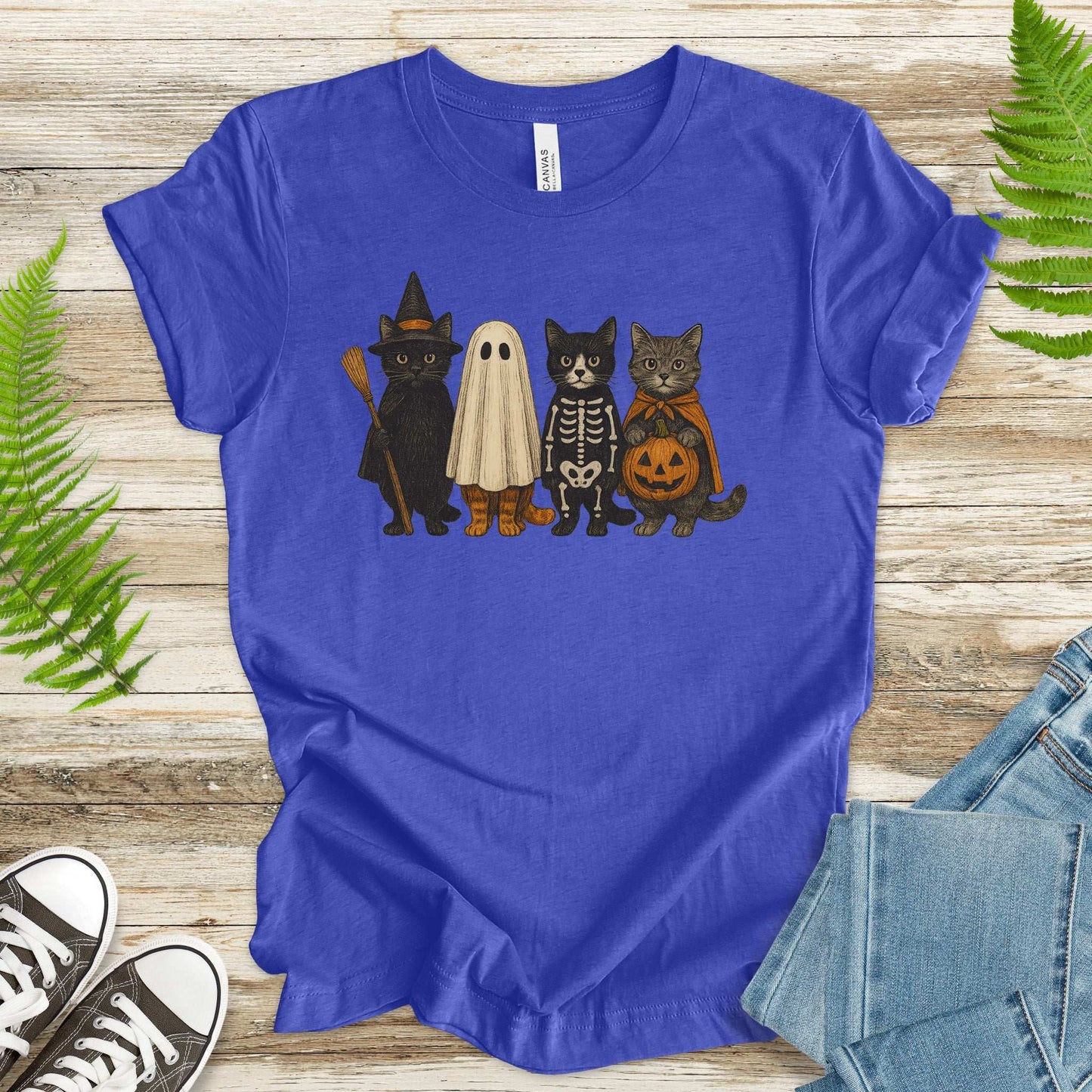 Trick-or-Cats T-Shirt – Cute Halloween Cat Costume Squad Tee