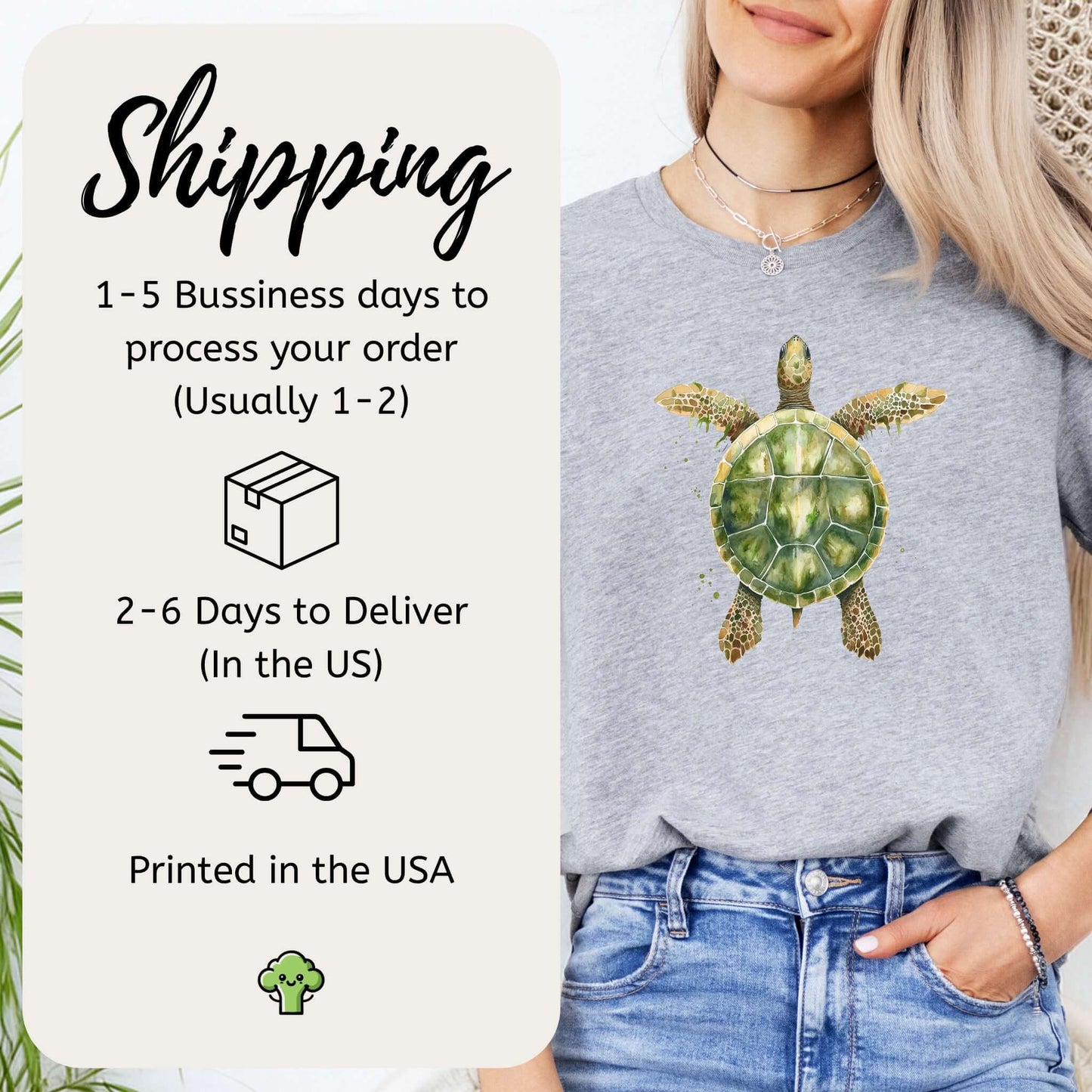 Watercolor Turtle T-Shirt – Artistic Ocean Spirit Animal Tee