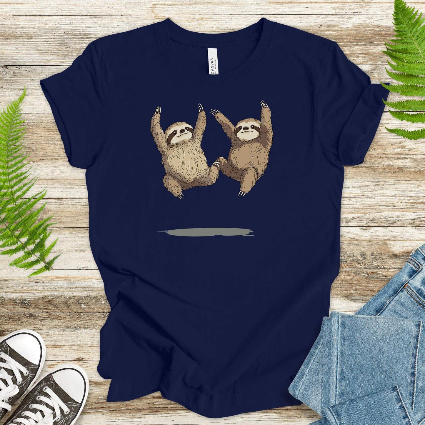Jumping Sloths T-Shirt – Defying Gravity (Slowly) - TShirtree