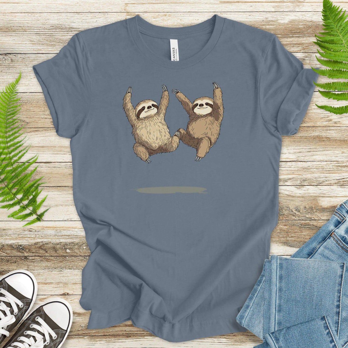 Jumping Sloths T-Shirt – Defying Gravity (Slowly) - TShirtree
