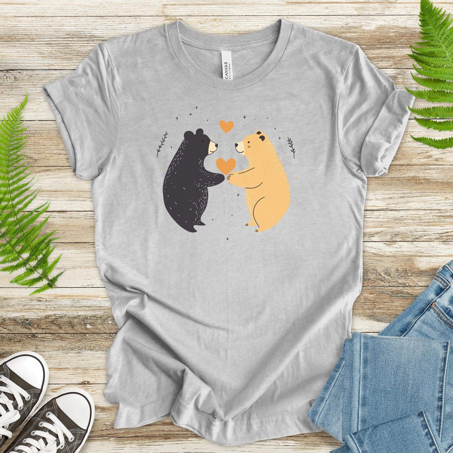 Bear Hugs – Cute Bears in Love T-Shirt - TShirtree