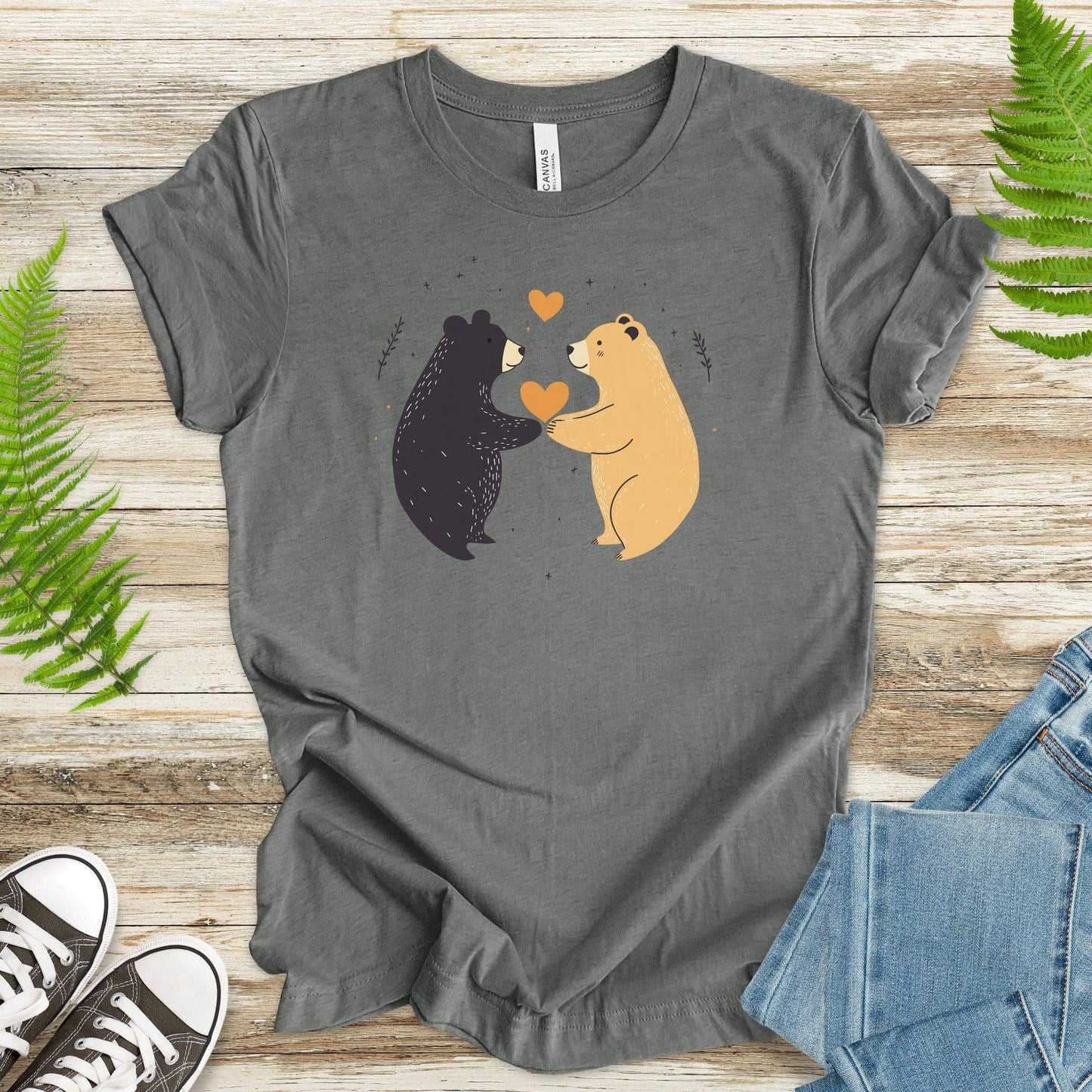 Bear Hugs – Cute Bears in Love T-Shirt - TShirtree