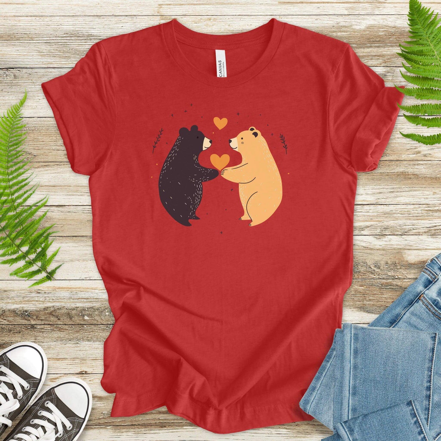 Bear Hugs – Cute Bears in Love T-Shirt - TShirtree