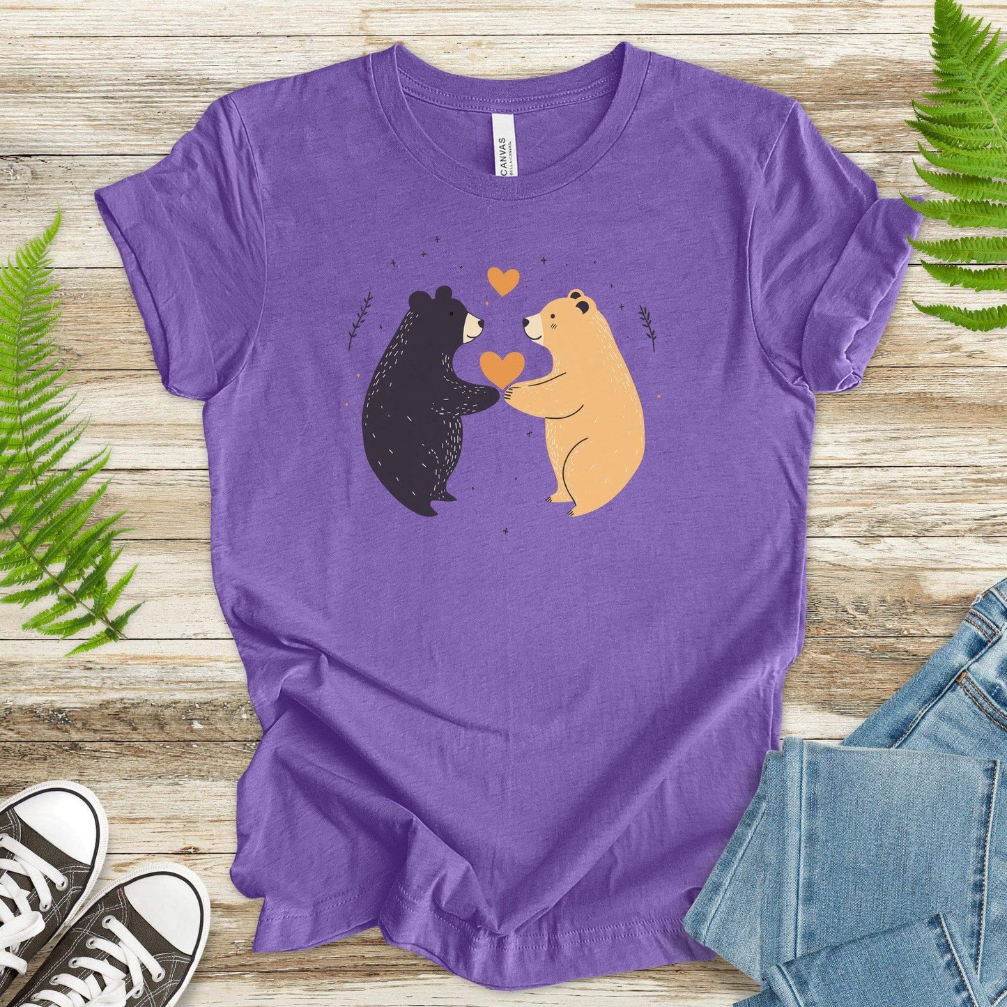 Bear Hugs – Cute Bears in Love T-Shirt - TShirtree