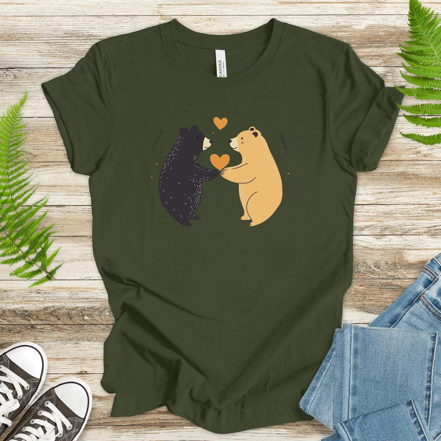 Bear Hugs – Cute Bears in Love T-Shirt - TShirtree