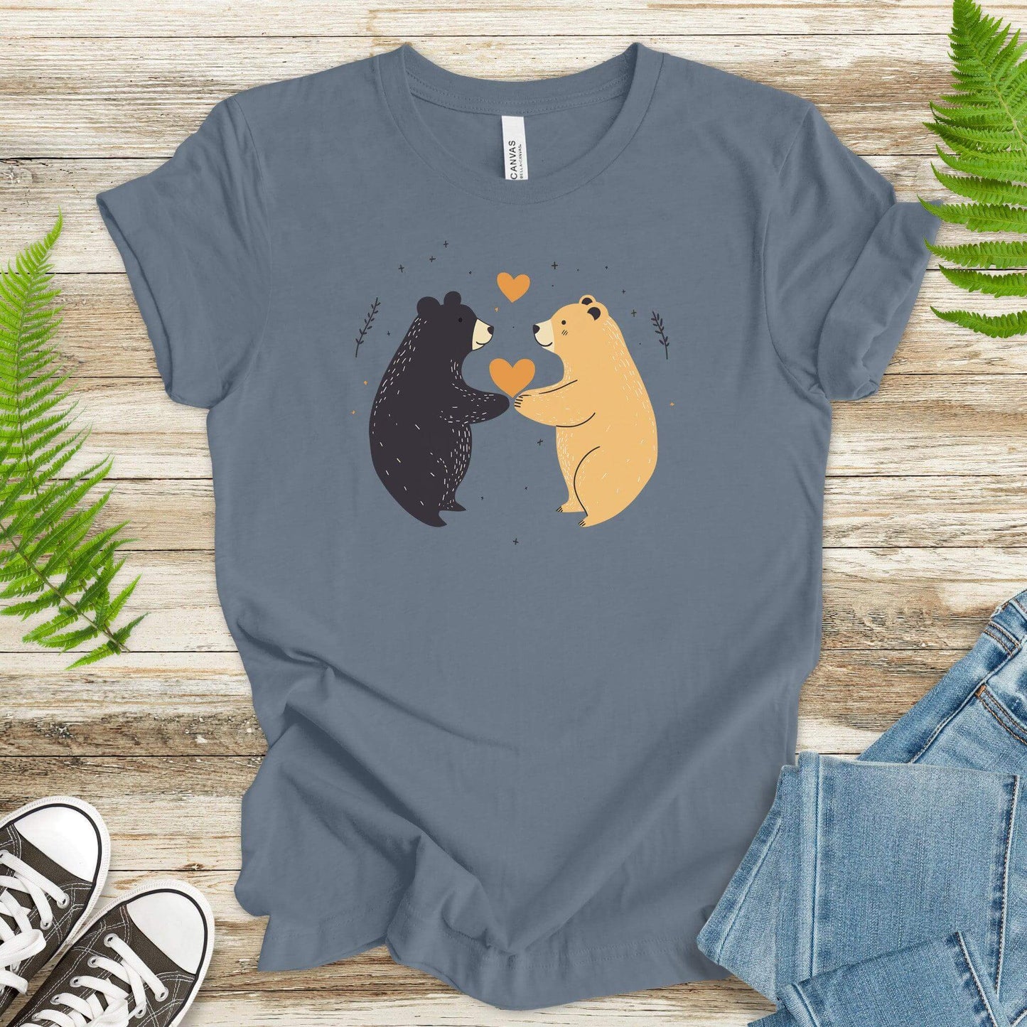 Bear Hugs – Cute Bears in Love T-Shirt - TShirtree