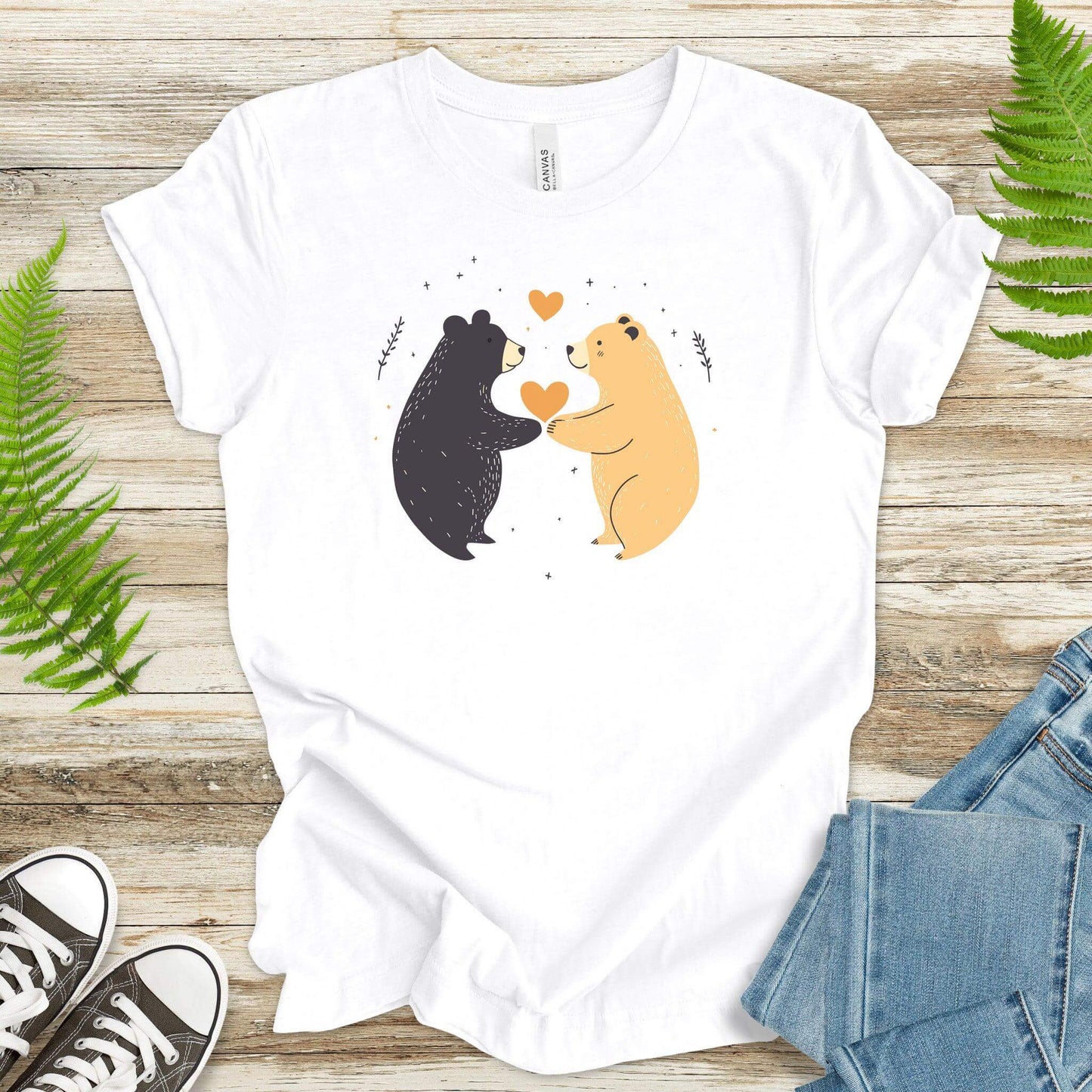 Bear Hugs – Cute Bears in Love T-Shirt - TShirtree