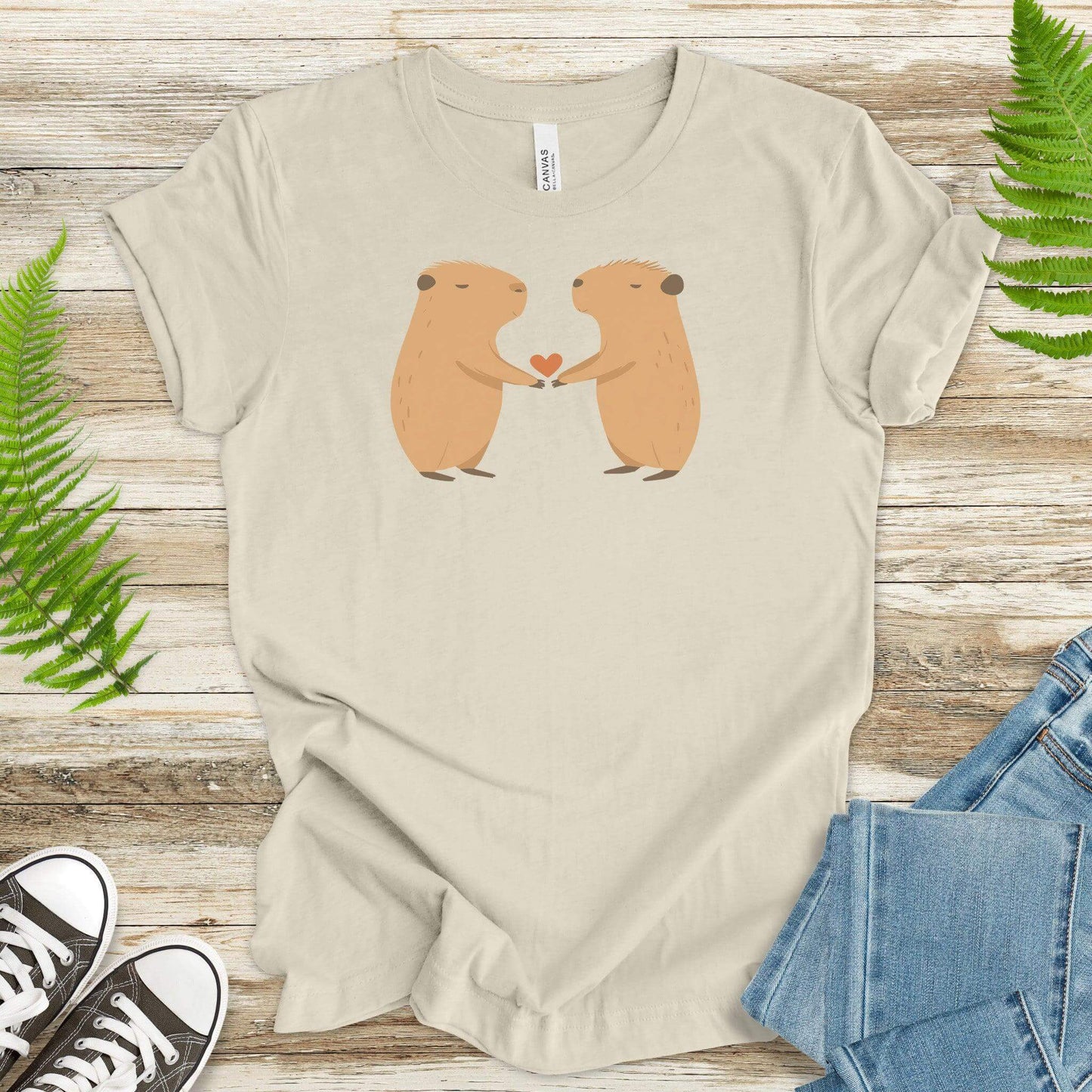 Capybara Love: The Chillest Romance T-Shirt - TShirtree