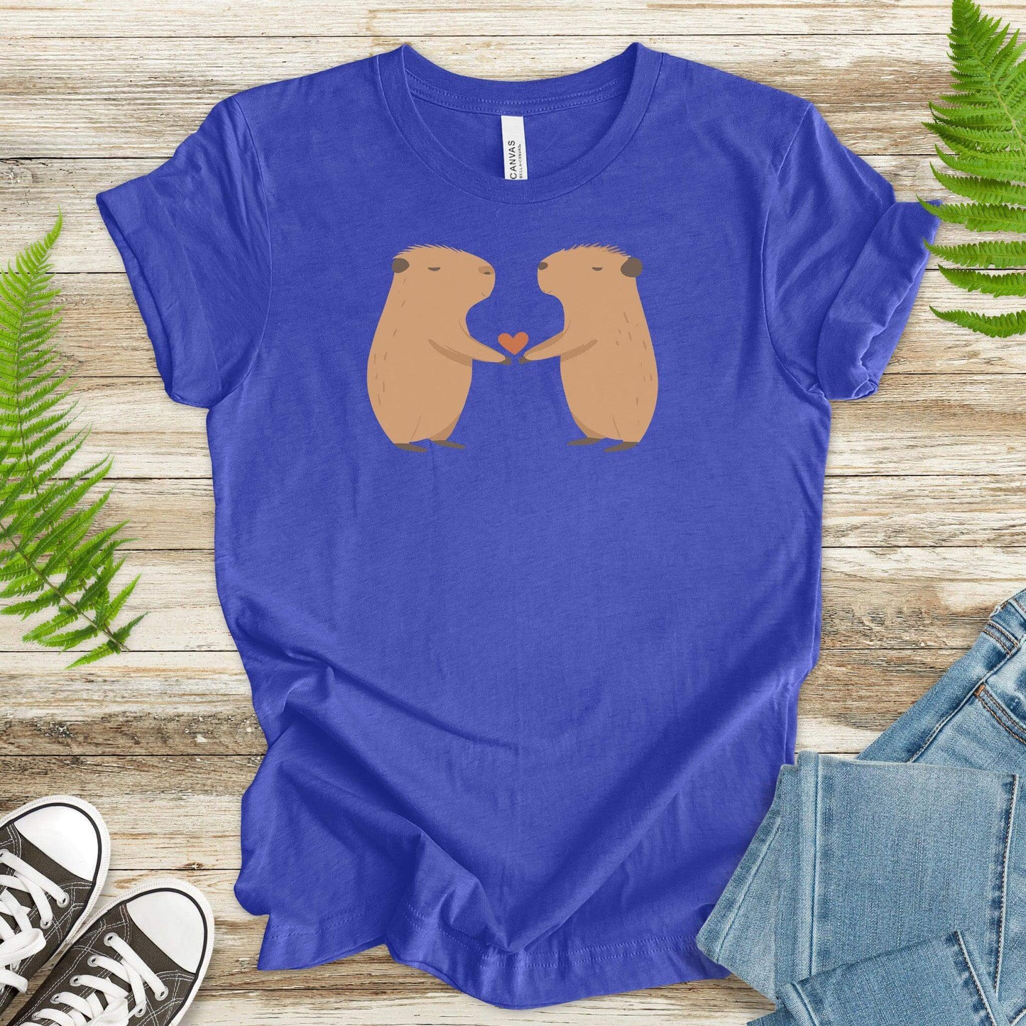Capybara Love: The Chillest Romance T-Shirt - TShirtree