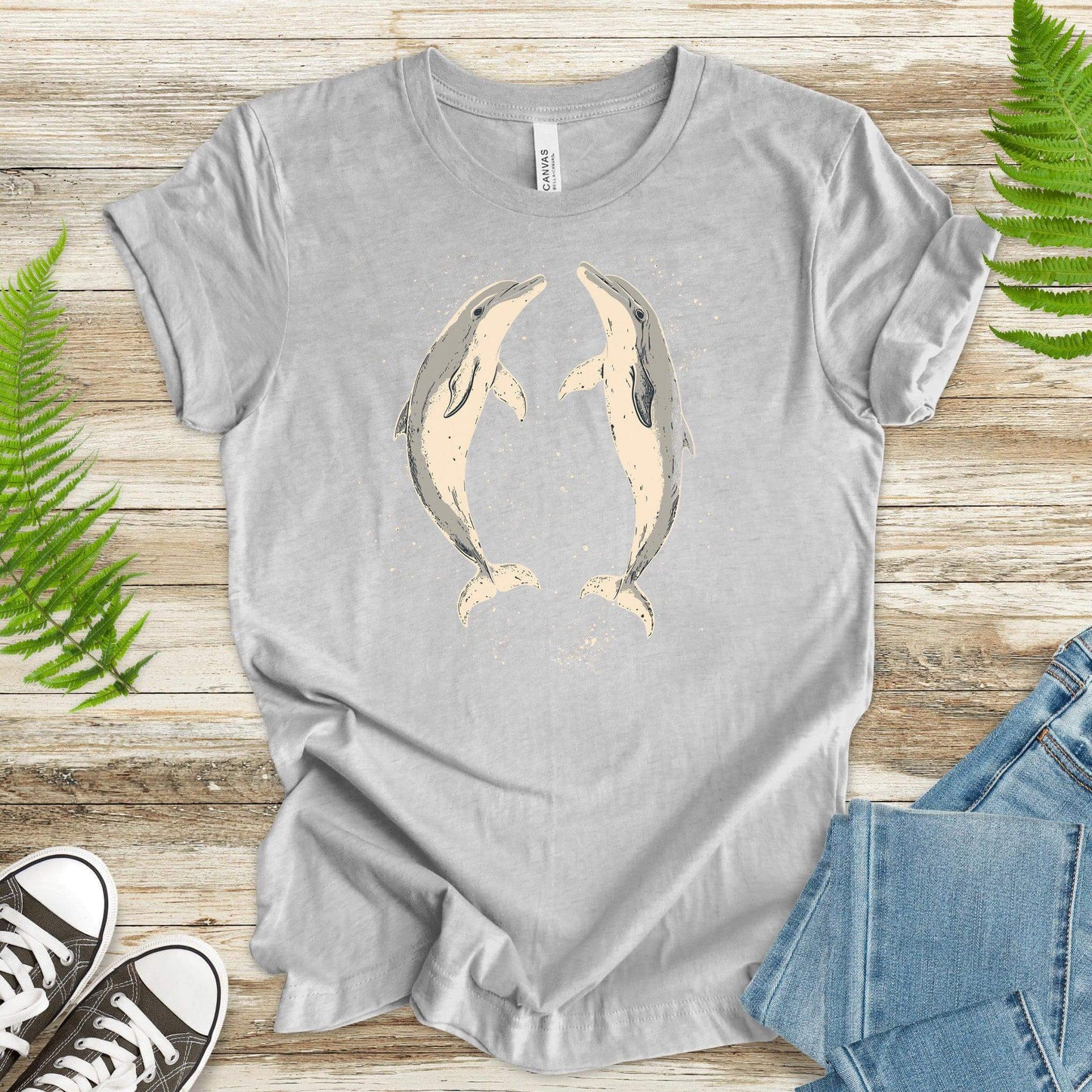Happy Dolphins T-Shirt – Joyful Ocean Splash - TShirtree