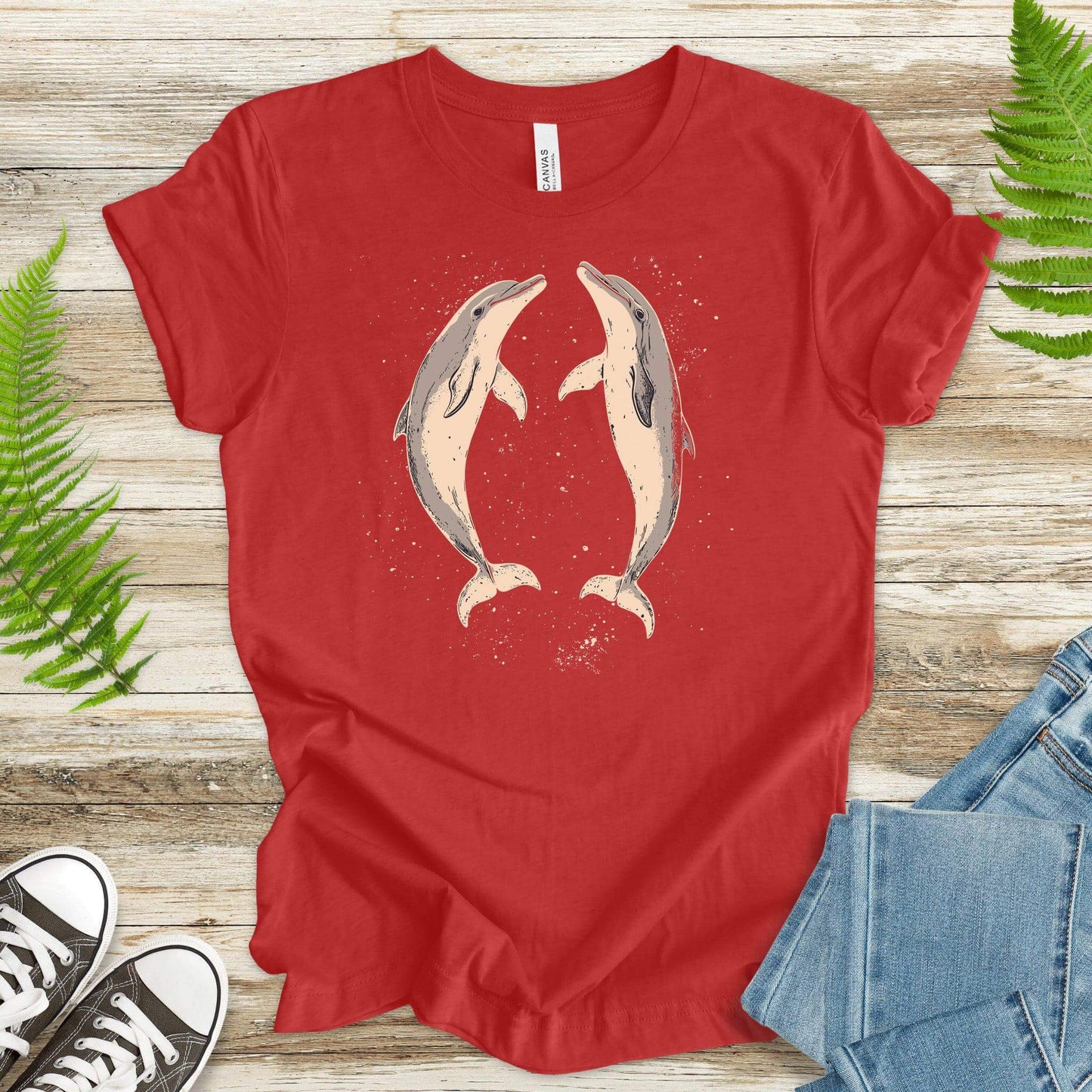 Happy Dolphins T-Shirt – Joyful Ocean Splash - TShirtree