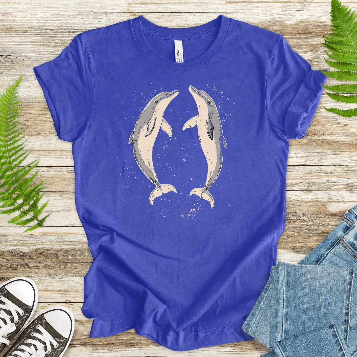 Happy Dolphins T-Shirt – Joyful Ocean Splash - TShirtree