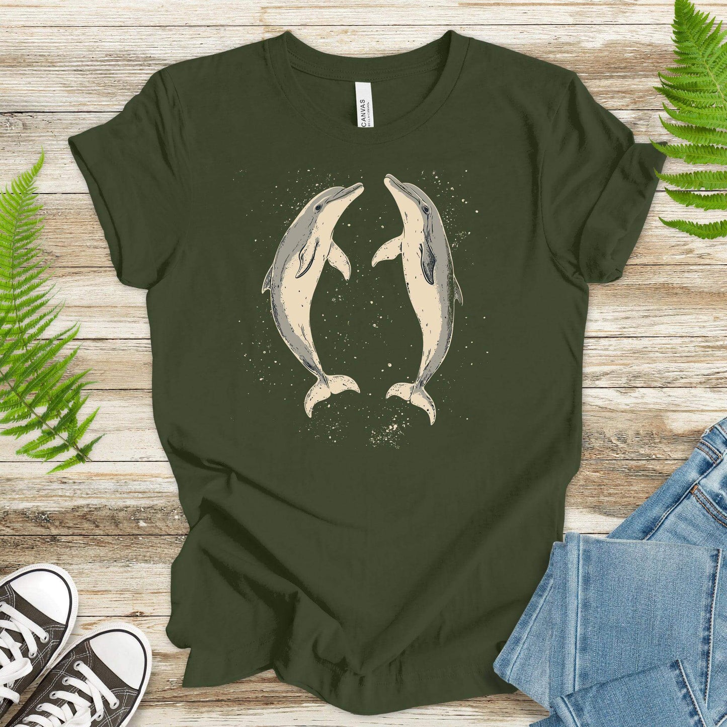 Happy Dolphins T-Shirt – Joyful Ocean Splash - TShirtree