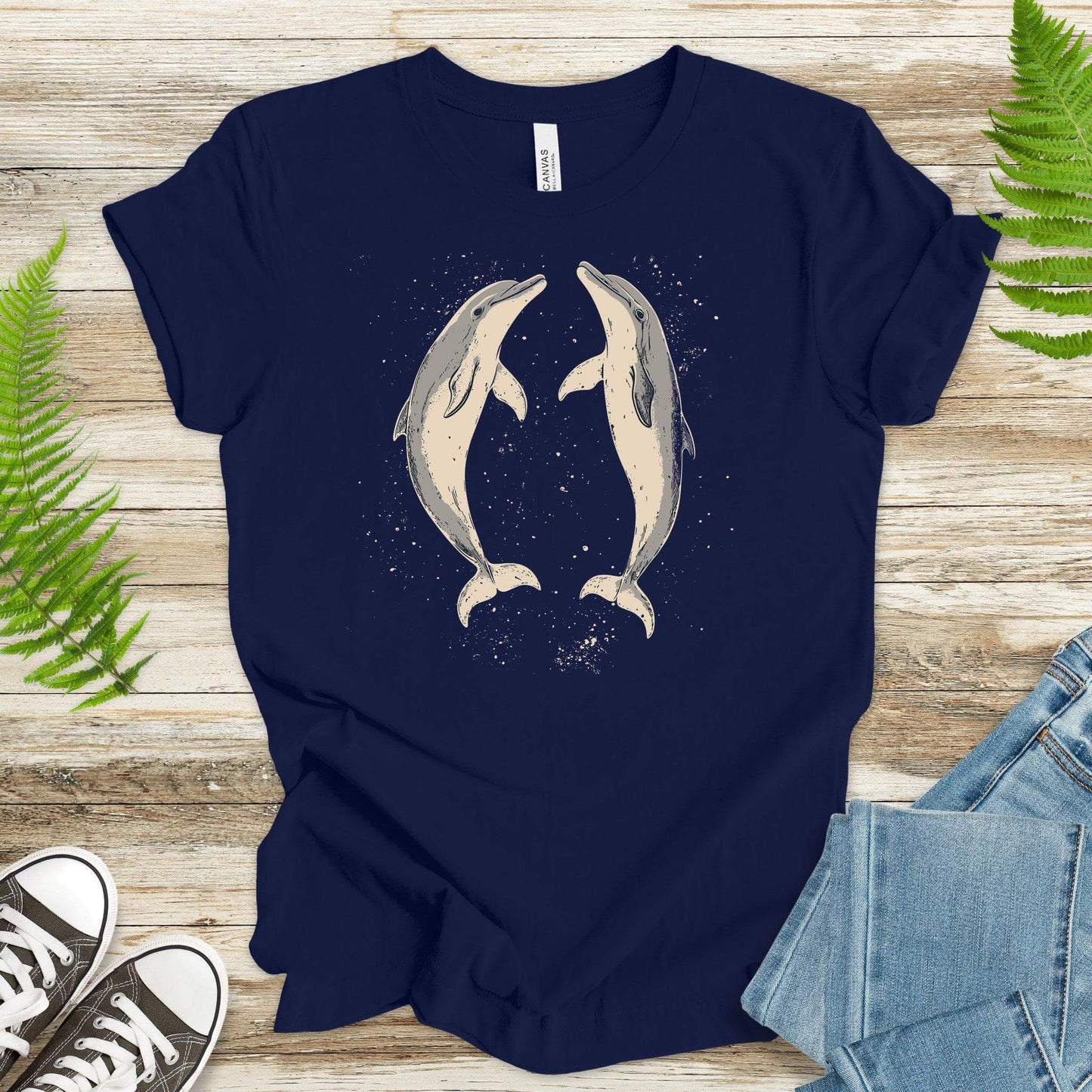 Happy Dolphins T-Shirt – Joyful Ocean Splash - TShirtree