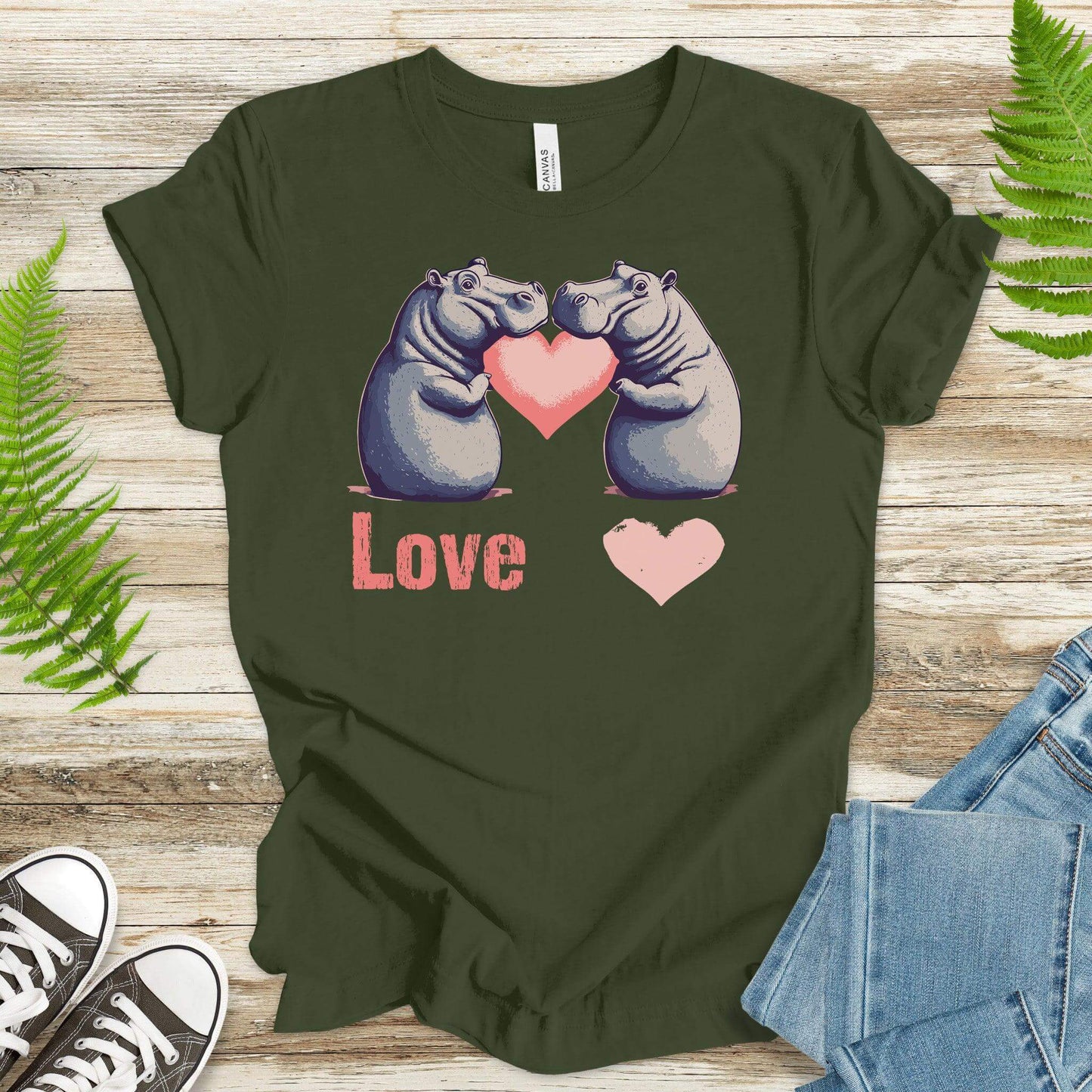 Loving Hippos T-Shirt - TShirtree