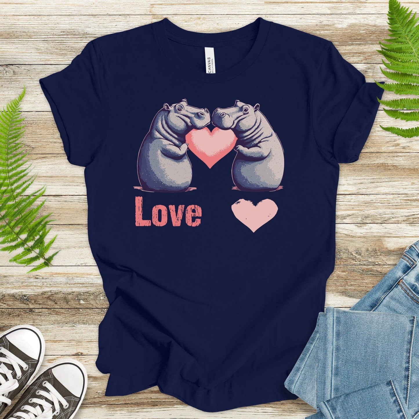 Loving Hippos T-Shirt - TShirtree