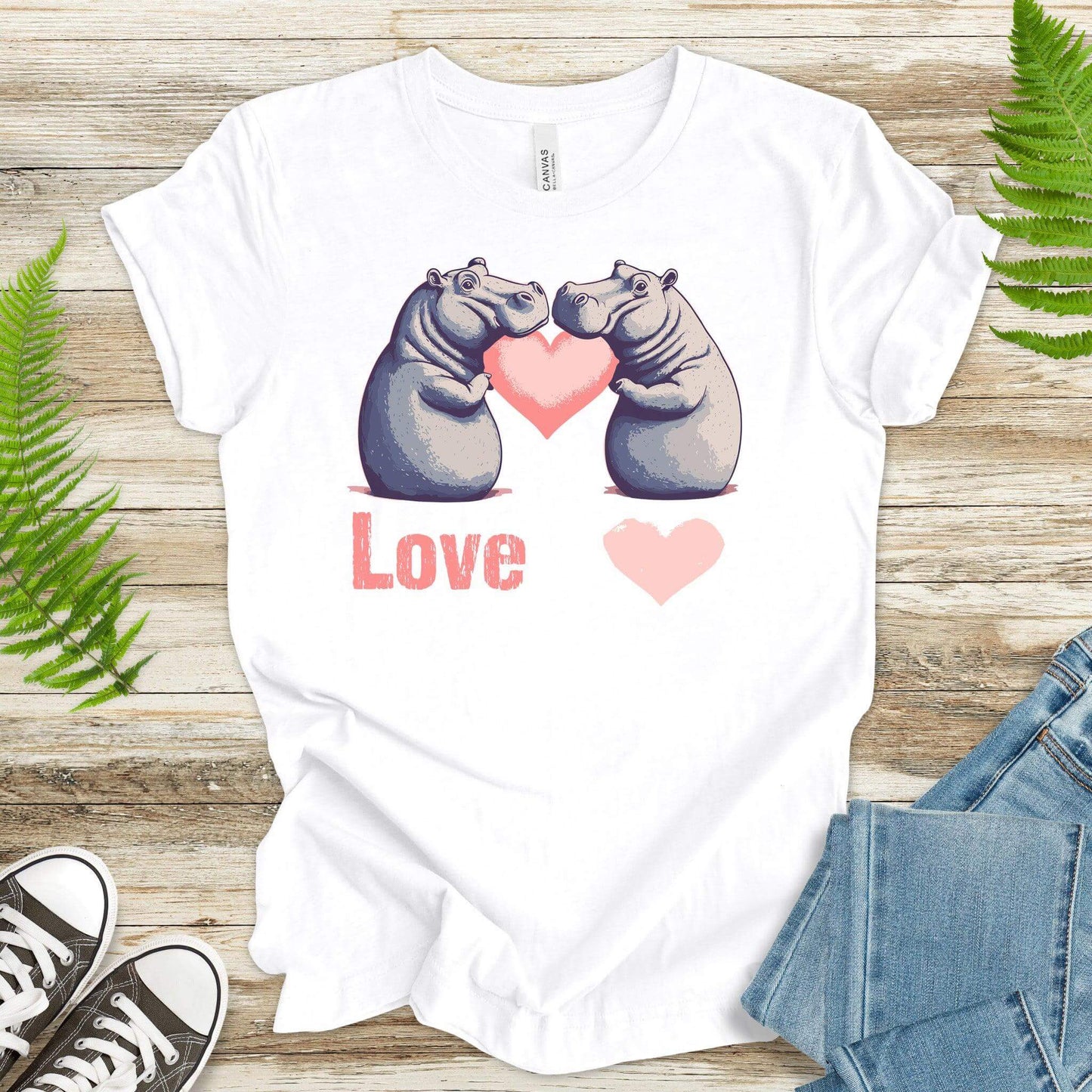 Loving Hippos T-Shirt - TShirtree