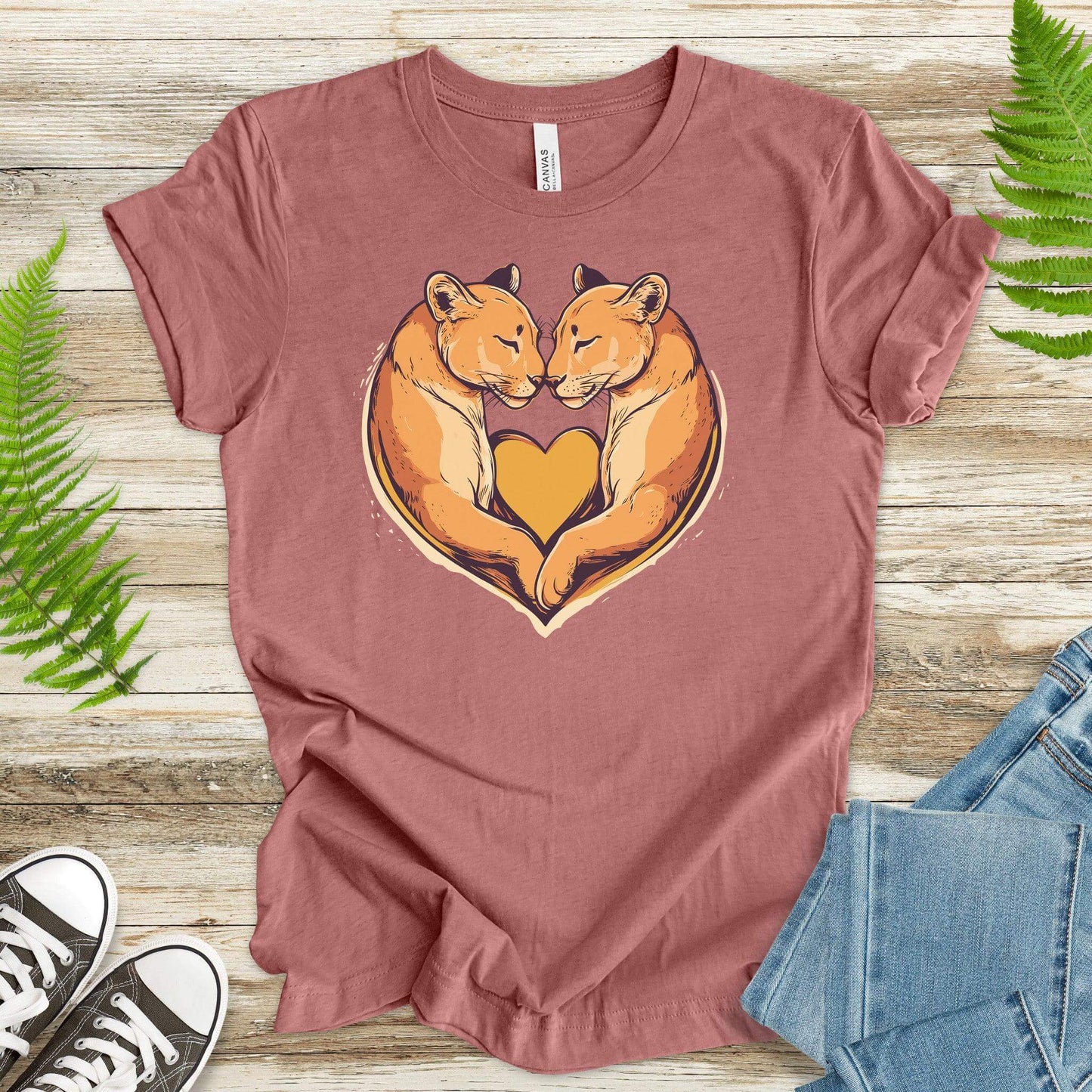 Purrfect Love: Puma Heart T-Shirt - TShirtree