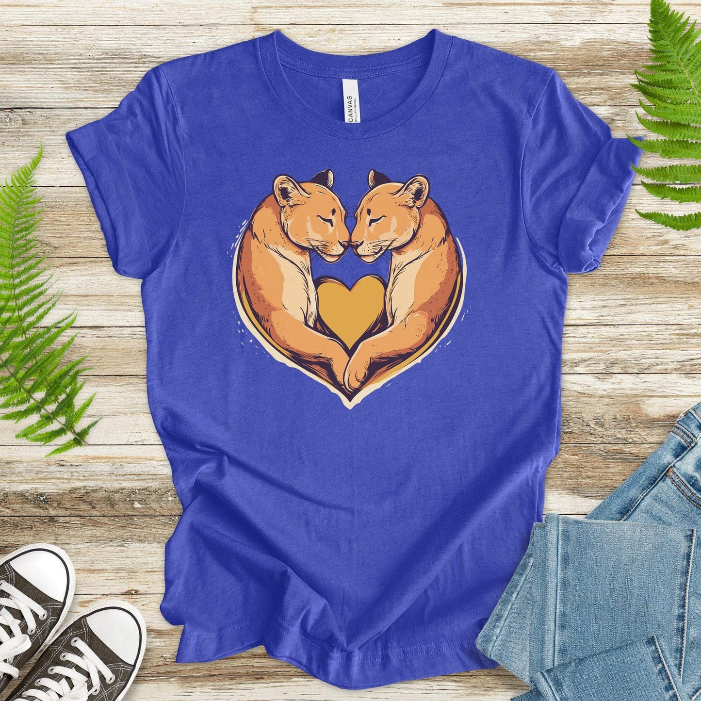 Purrfect Love: Puma Heart T-Shirt - TShirtree