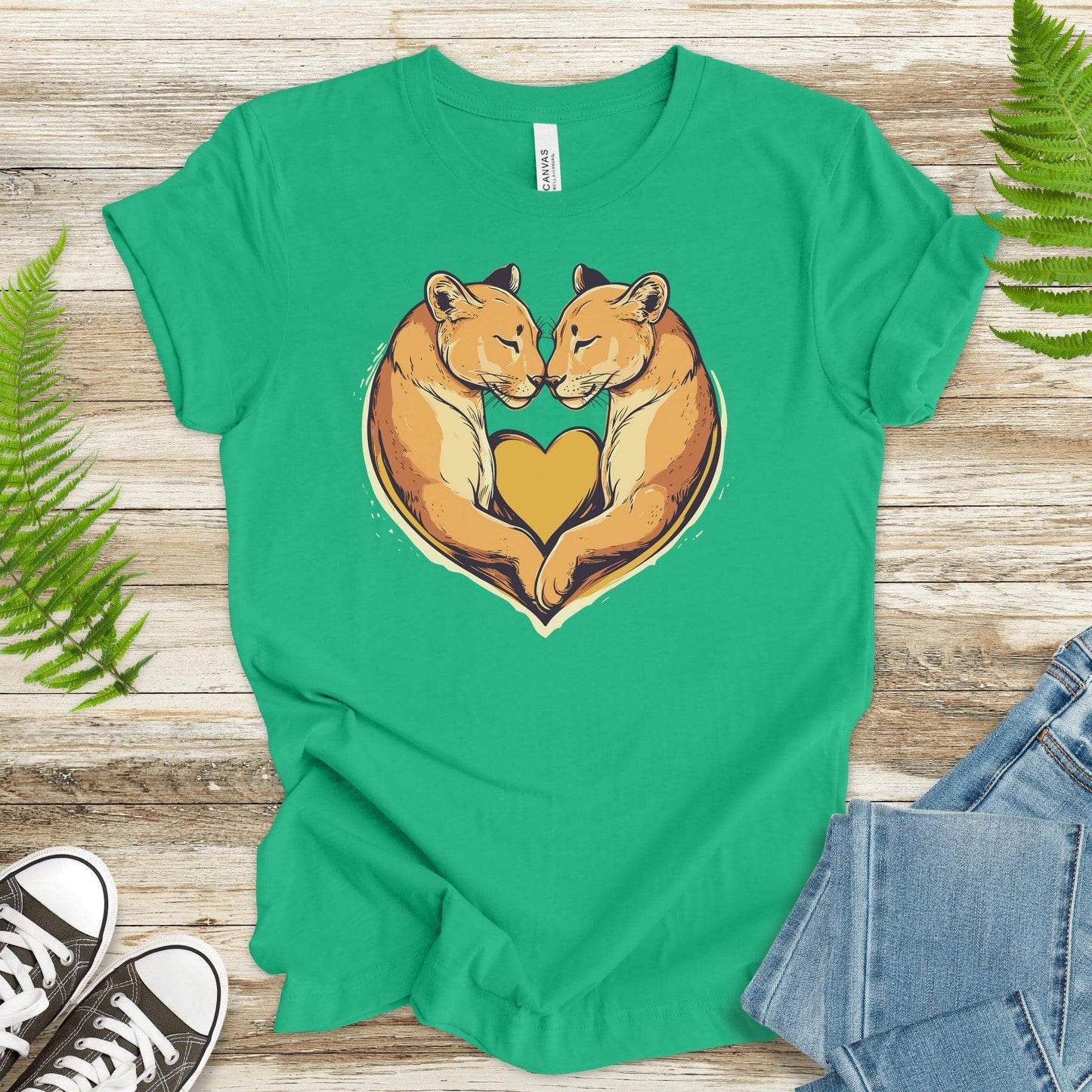 Purrfect Love: Puma Heart T-Shirt - TShirtree