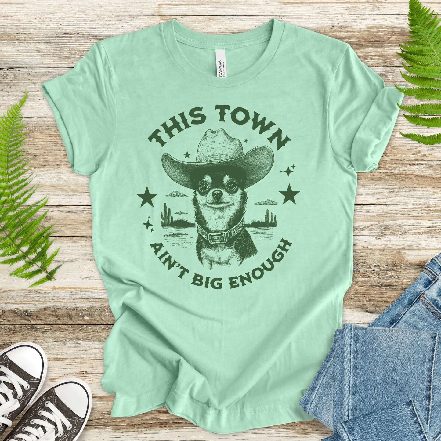 Chihuahua Sheriff Showdown T-Shirt