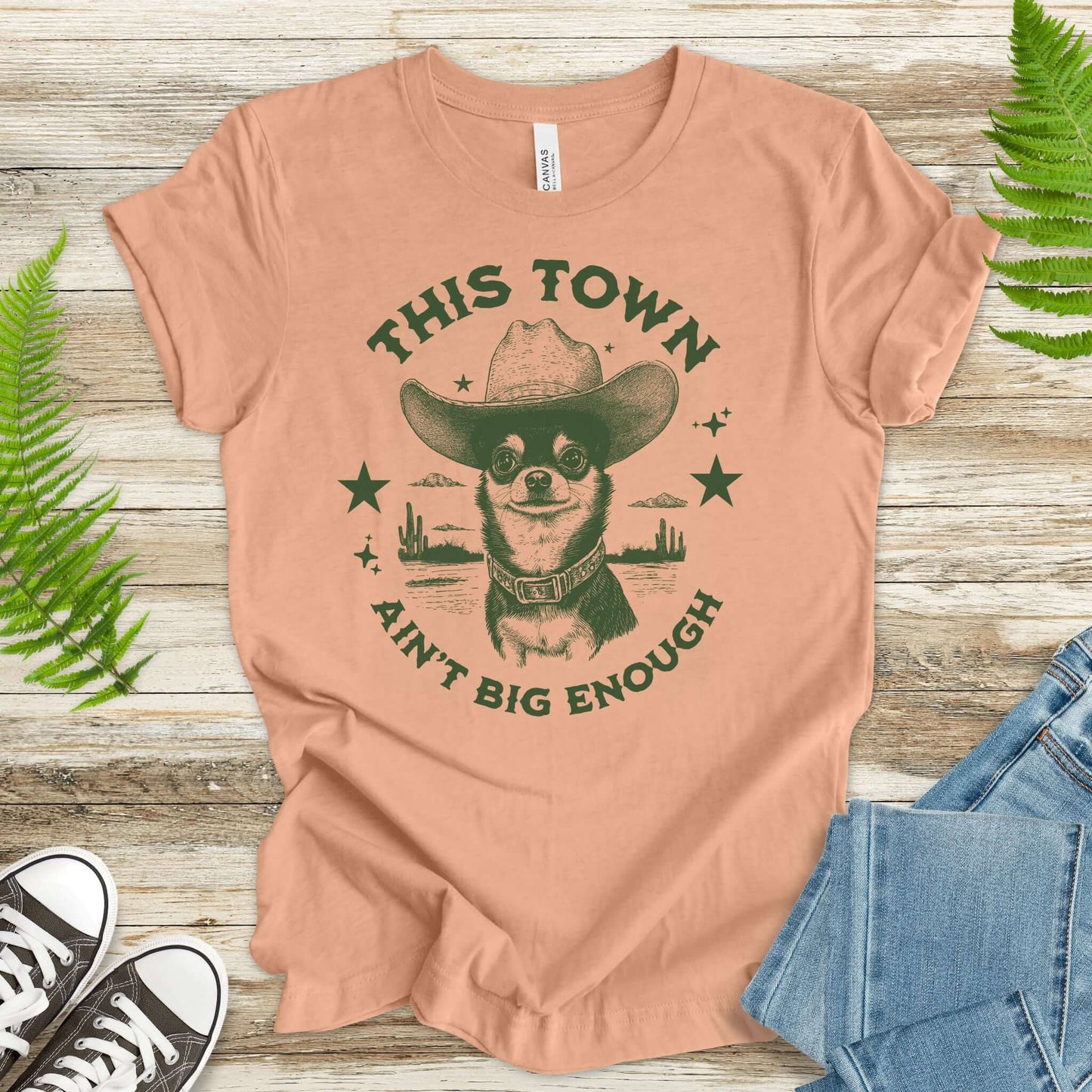 Chihuahua Sheriff Showdown T-Shirt
