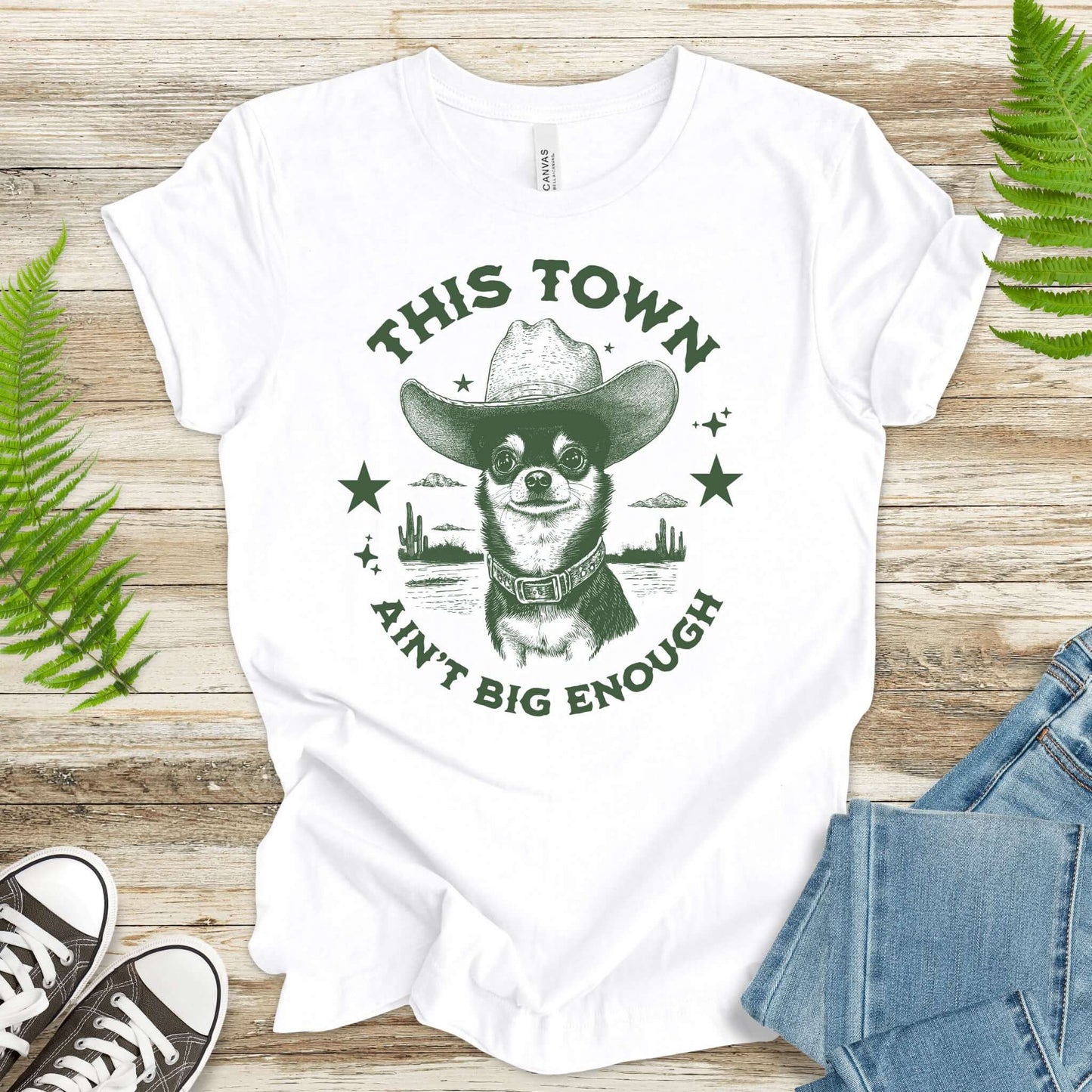 Chihuahua Sheriff Showdown T-Shirt
