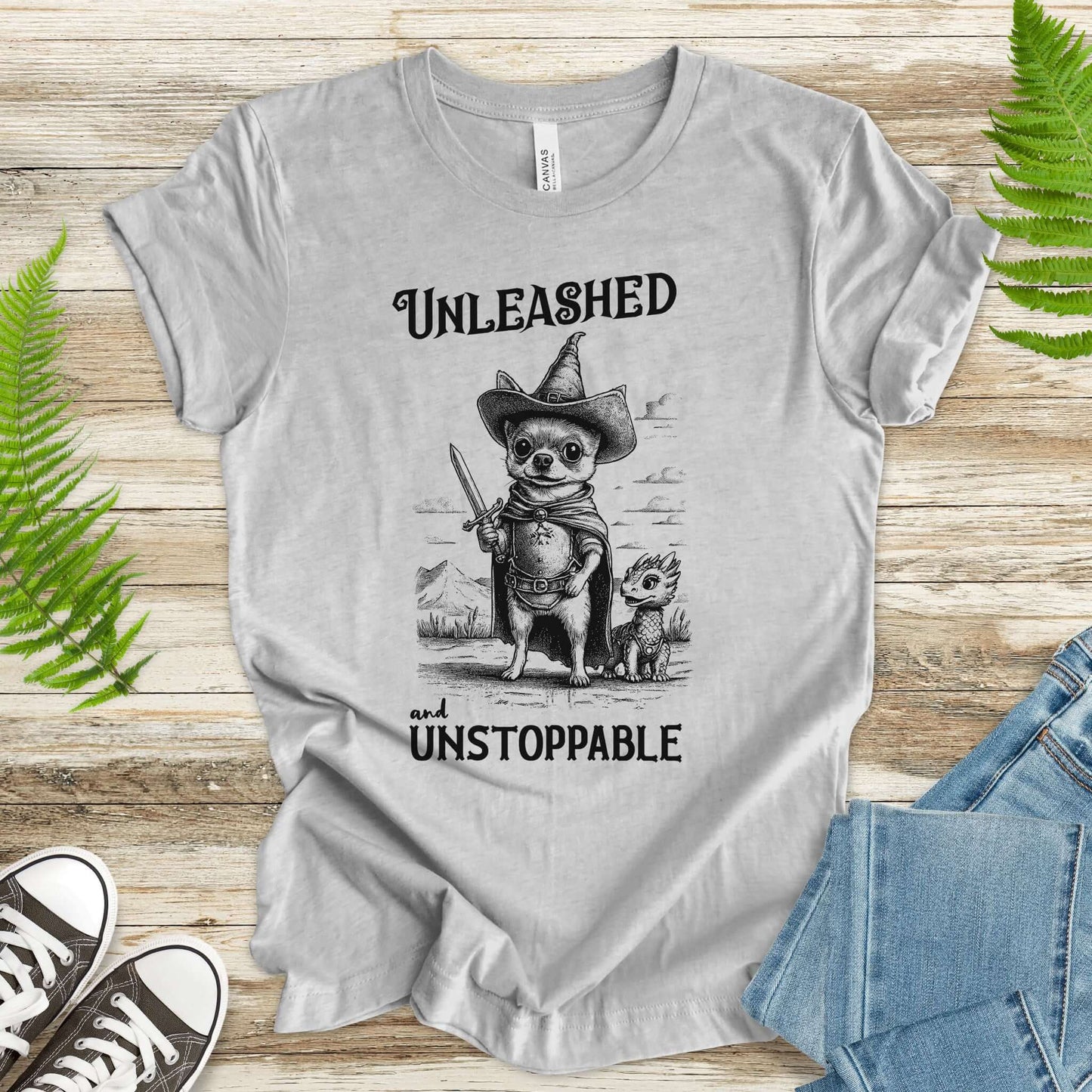 Chihuahua & Tiny Dragon Vintage T-Shirt