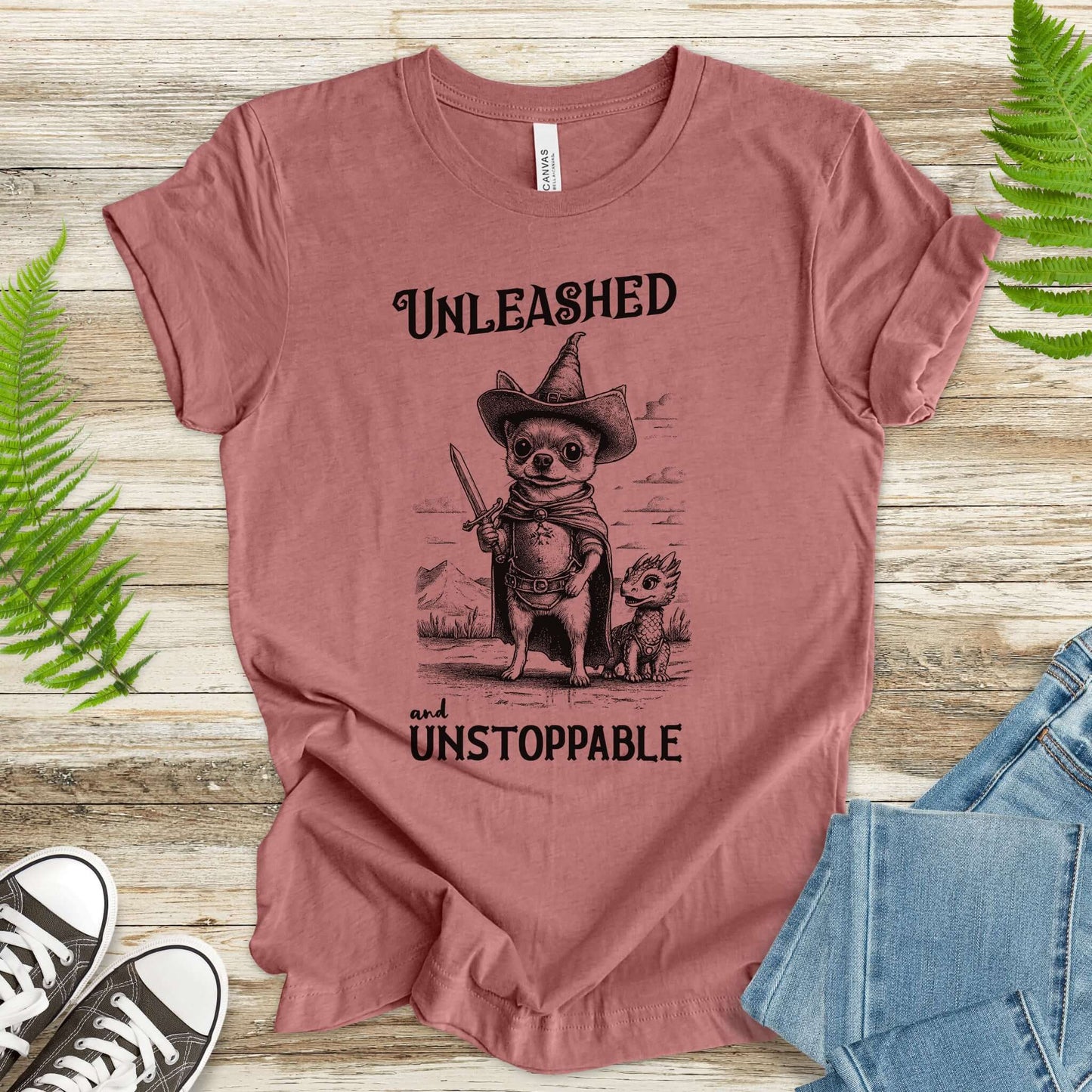 Chihuahua & Tiny Dragon Vintage T-Shirt
