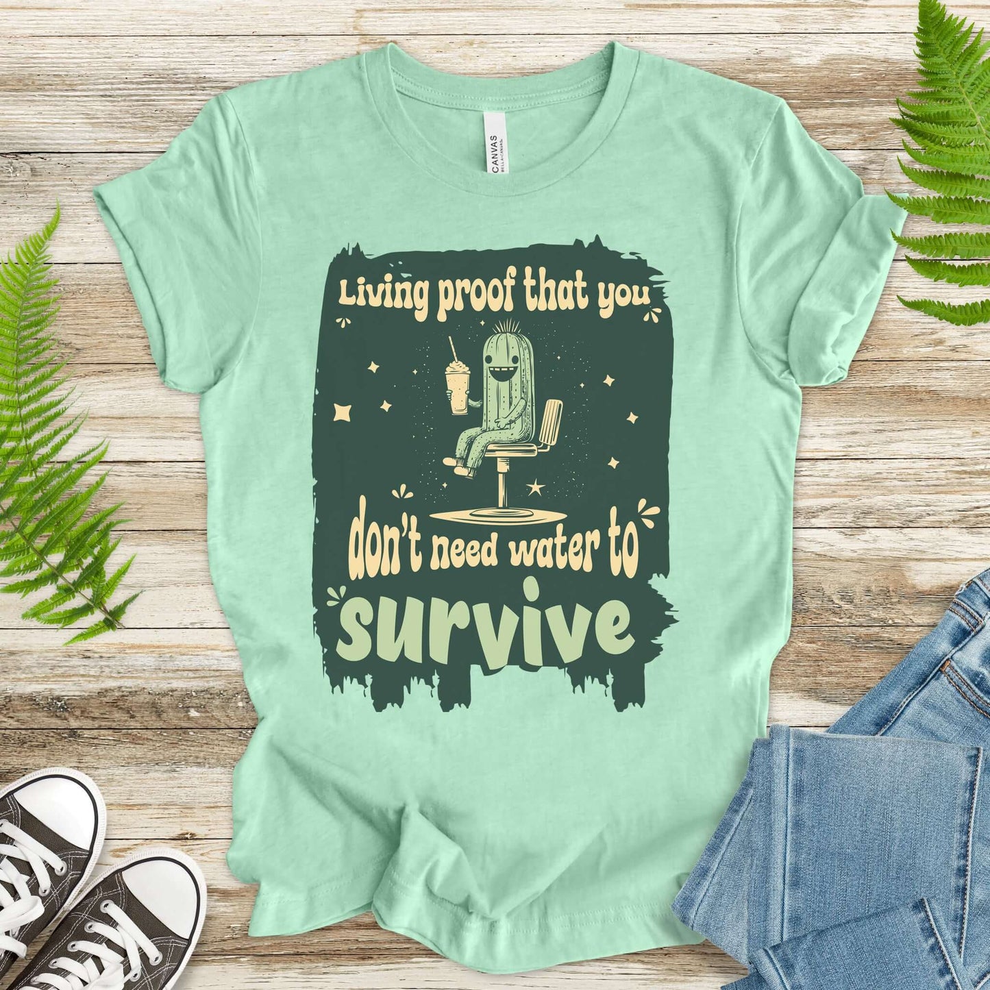 The Cool Cactus Thriving on Style T-Shirt
