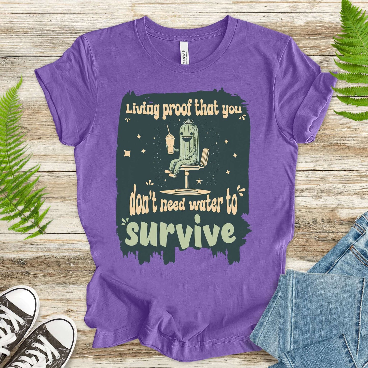 The Cool Cactus Thriving on Style T-Shirt