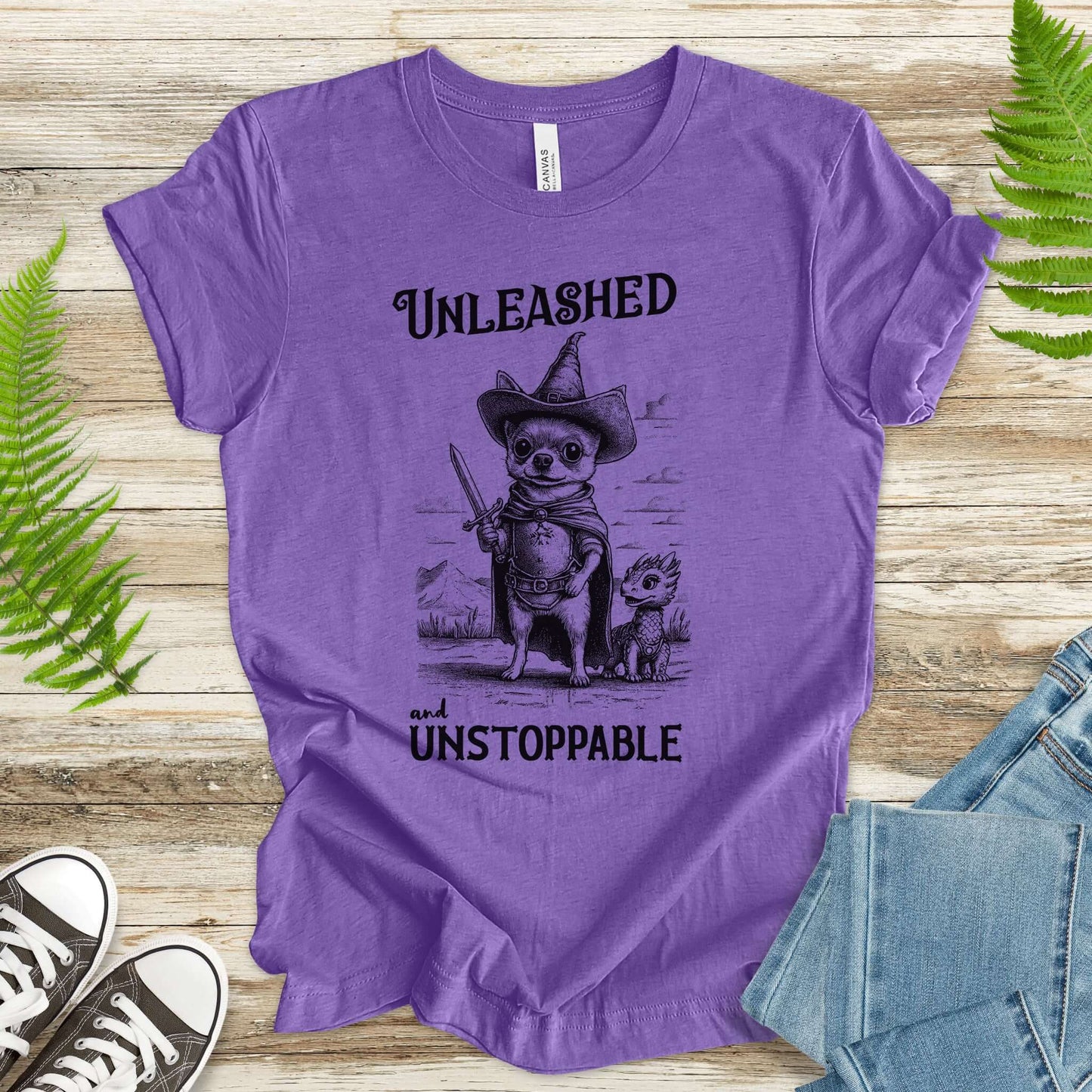 Chihuahua & Tiny Dragon Vintage T-Shirt