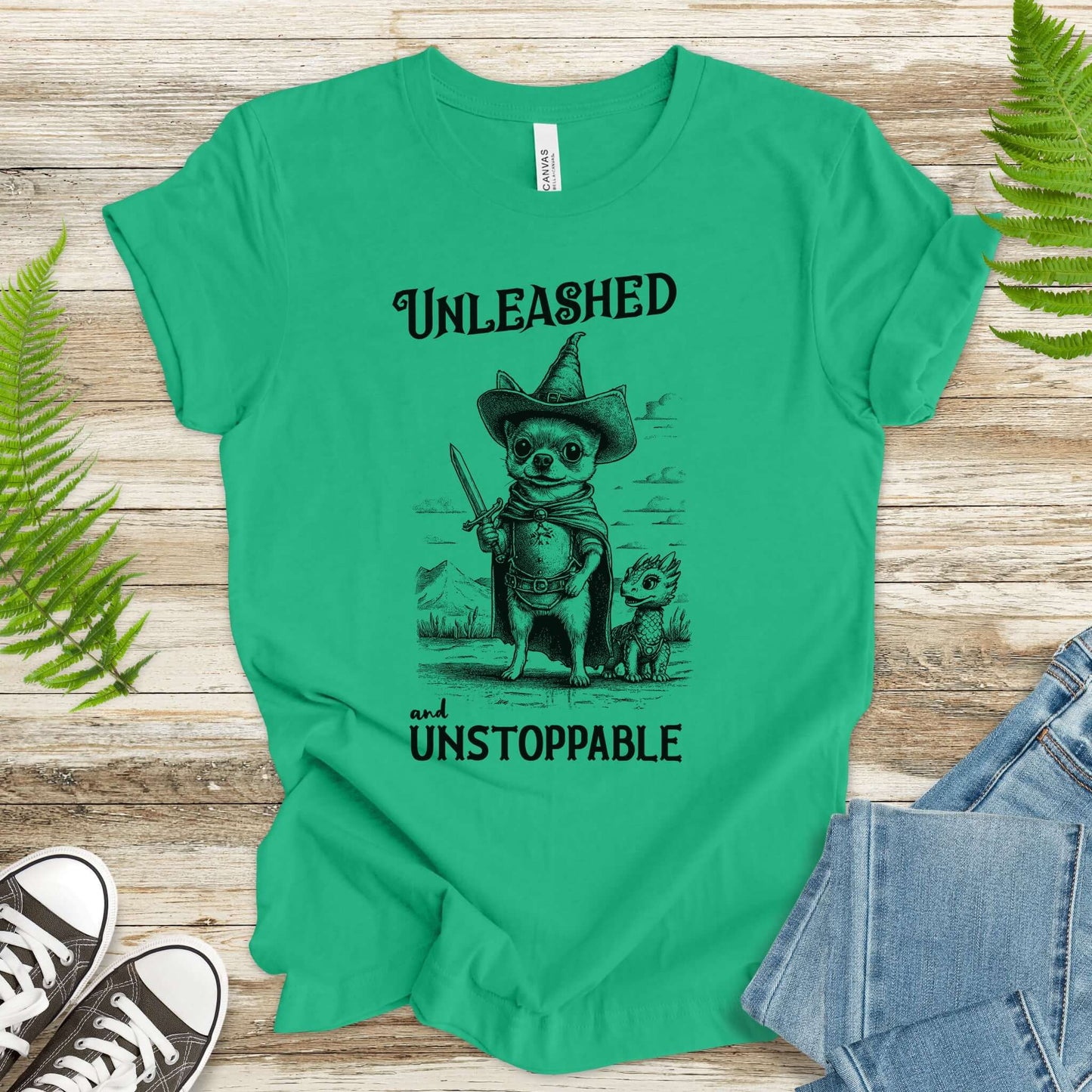 Chihuahua & Tiny Dragon Vintage T-Shirt