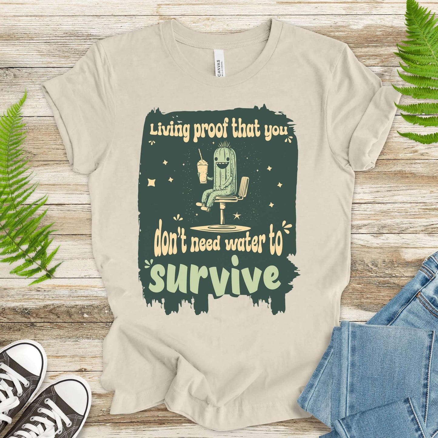 The Cool Cactus Thriving on Style T-Shirt