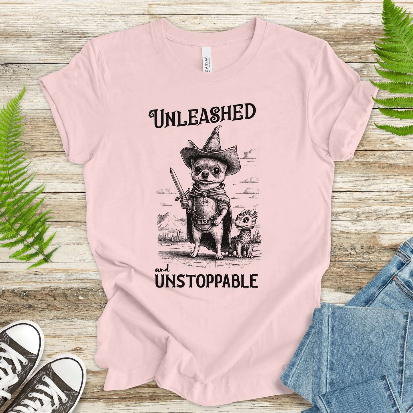 Chihuahua & Tiny Dragon Vintage T-Shirt