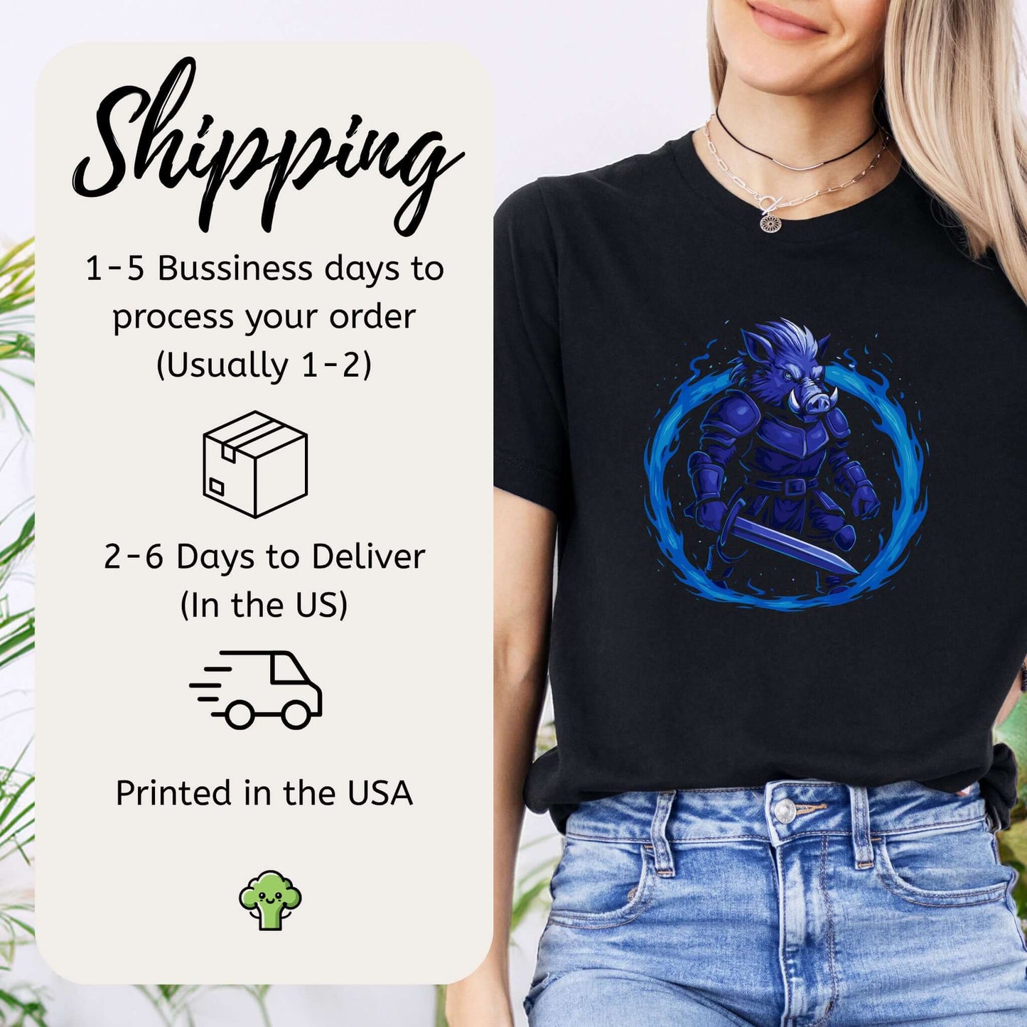 Coldfire Warthog Warrior Fantasy T-Shirt