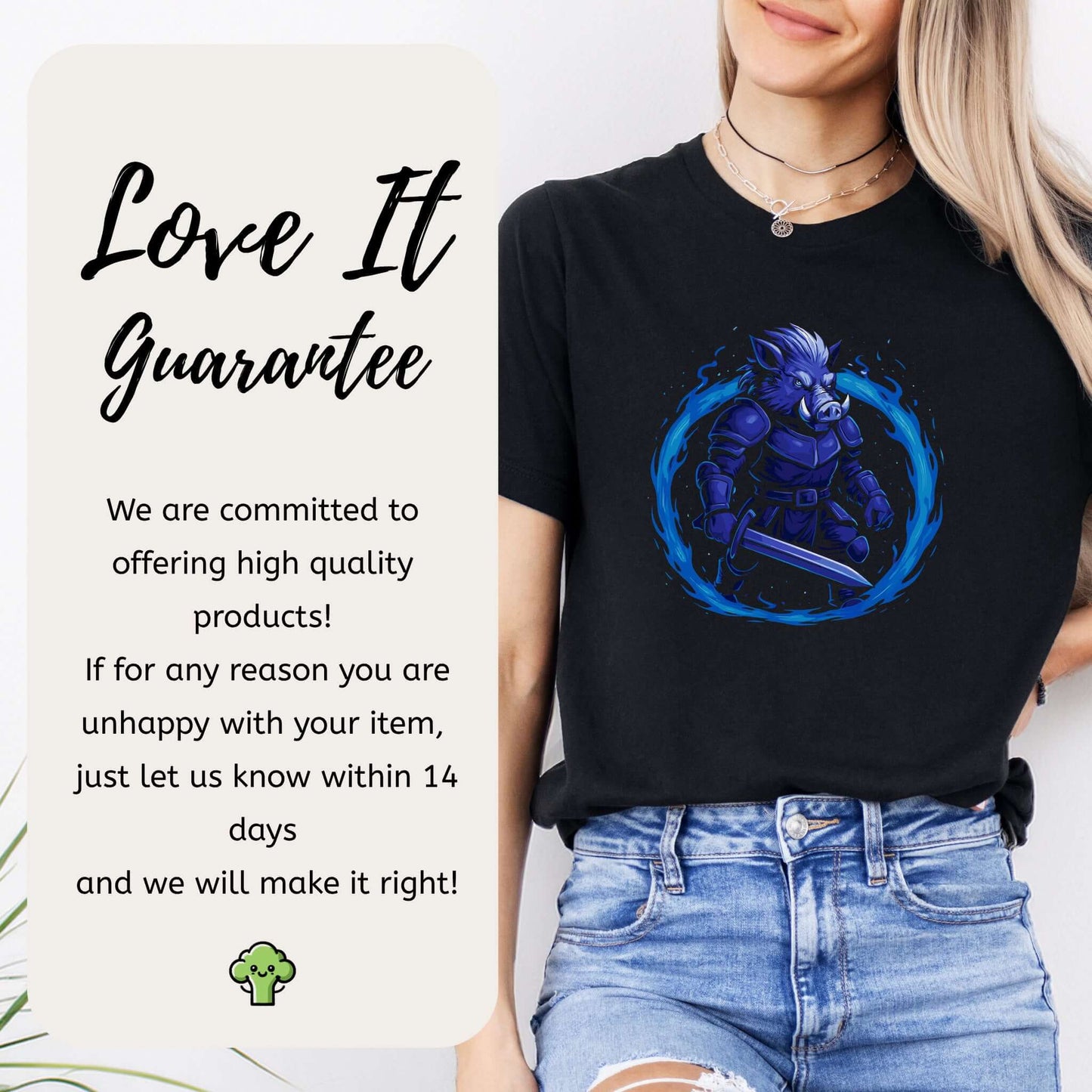 Coldfire Warthog Warrior Fantasy T-Shirt