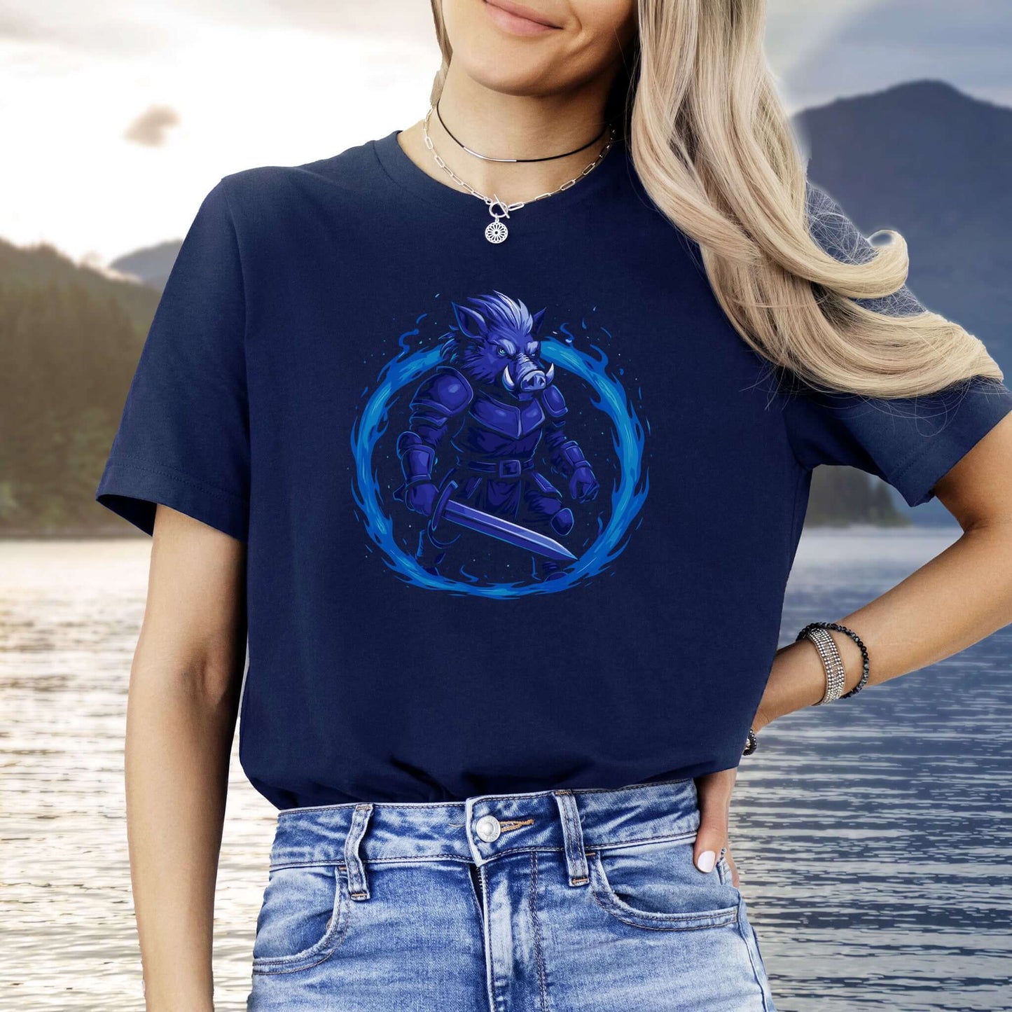 Coldfire Warthog Warrior Fantasy T-Shirt